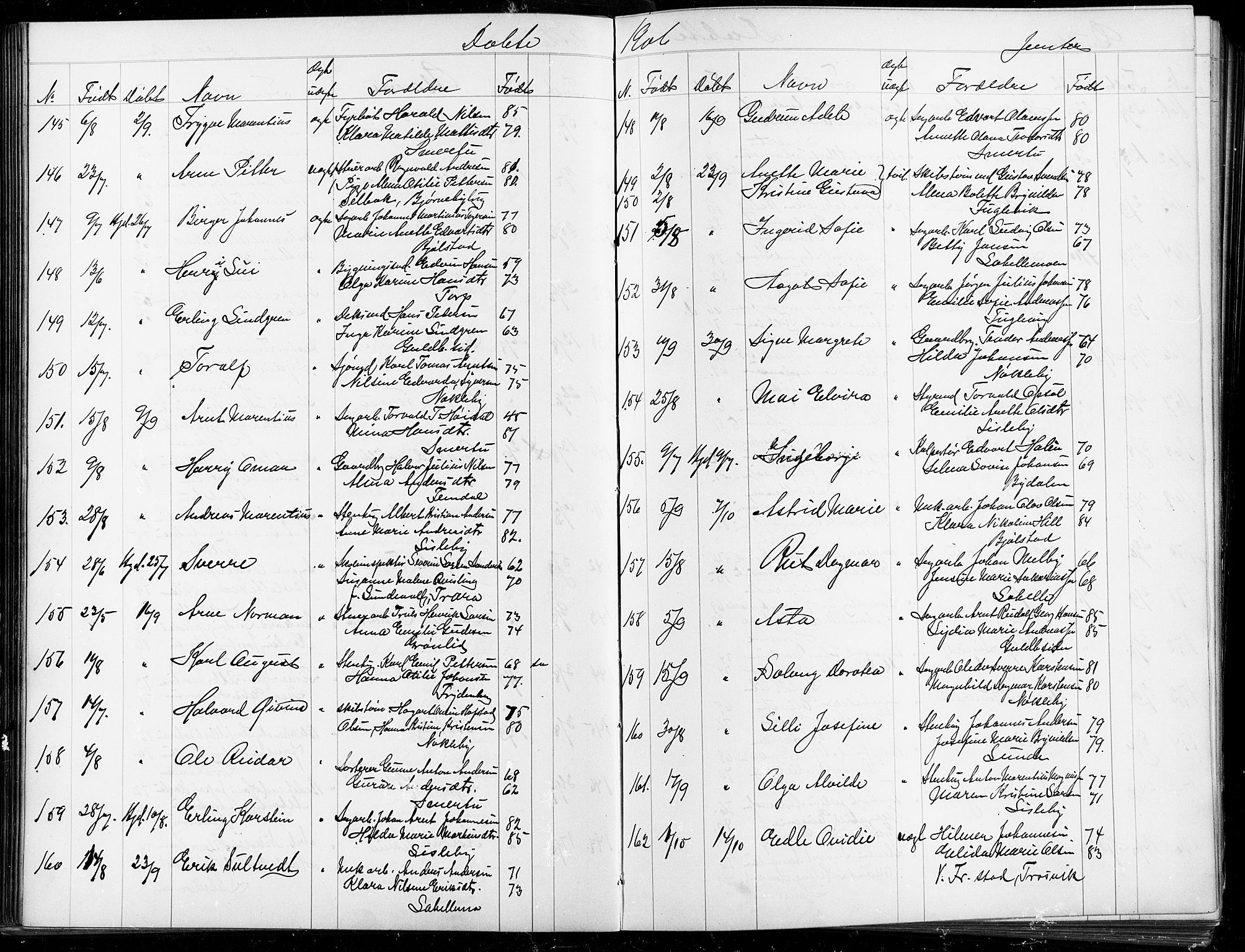 Glemmen prestekontor Kirkebøker, AV/SAO-A-10908/G/Ga/L0006: Klokkerbok nr. 6, 1894-1908