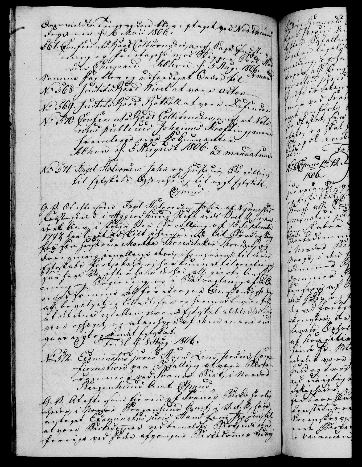 Danske Kanselli 1800-1814, AV/RA-EA-3024/H/Hf/Hfb/Hfba/L0003: Registranter, 1805-1807, s. 233b