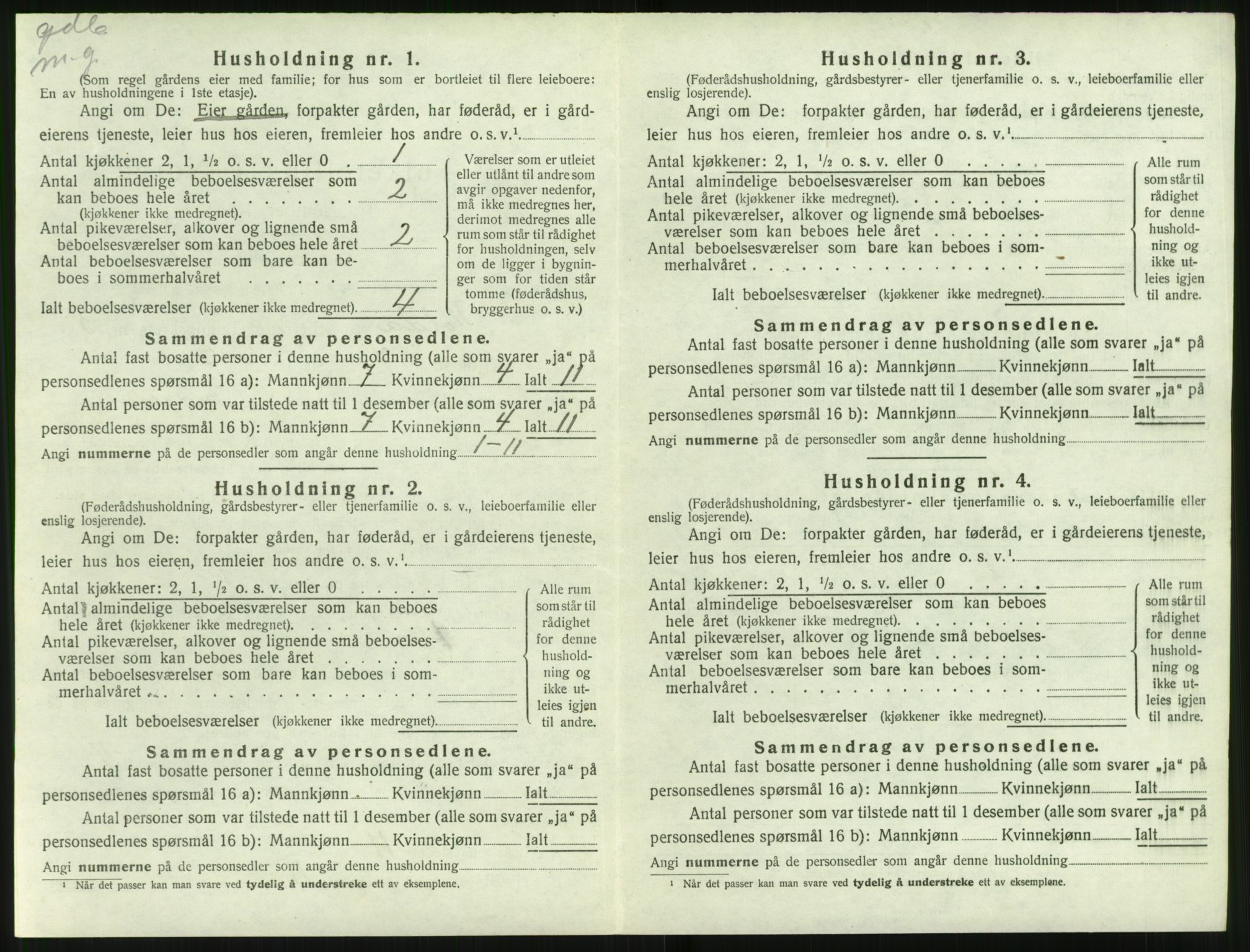 SAT, Folketelling 1920 for 1519 Volda herred, 1920, s. 175