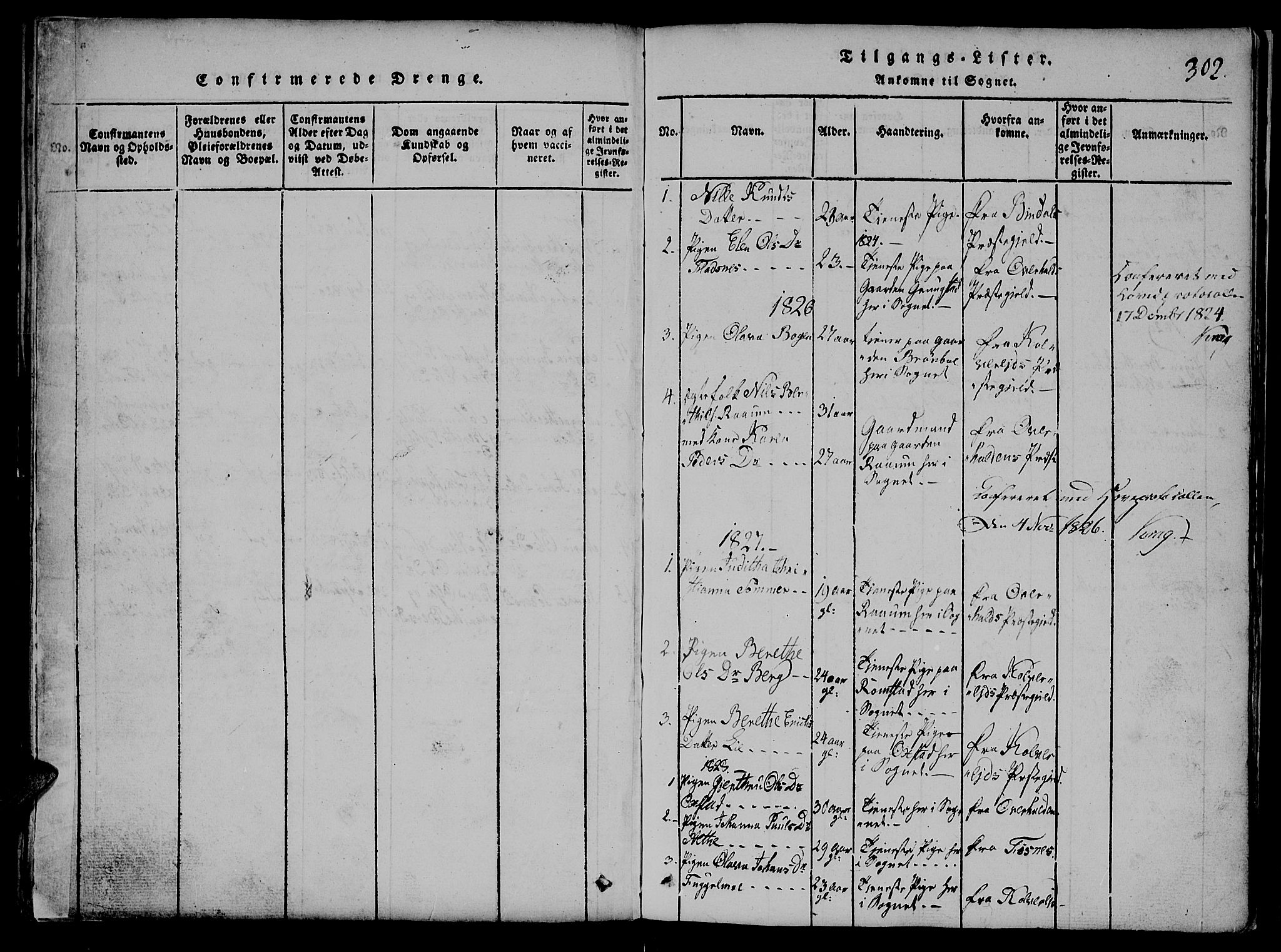 Ministerialprotokoller, klokkerbøker og fødselsregistre - Nord-Trøndelag, AV/SAT-A-1458/765/L0562: Klokkerbok nr. 765C01, 1817-1851, s. 302