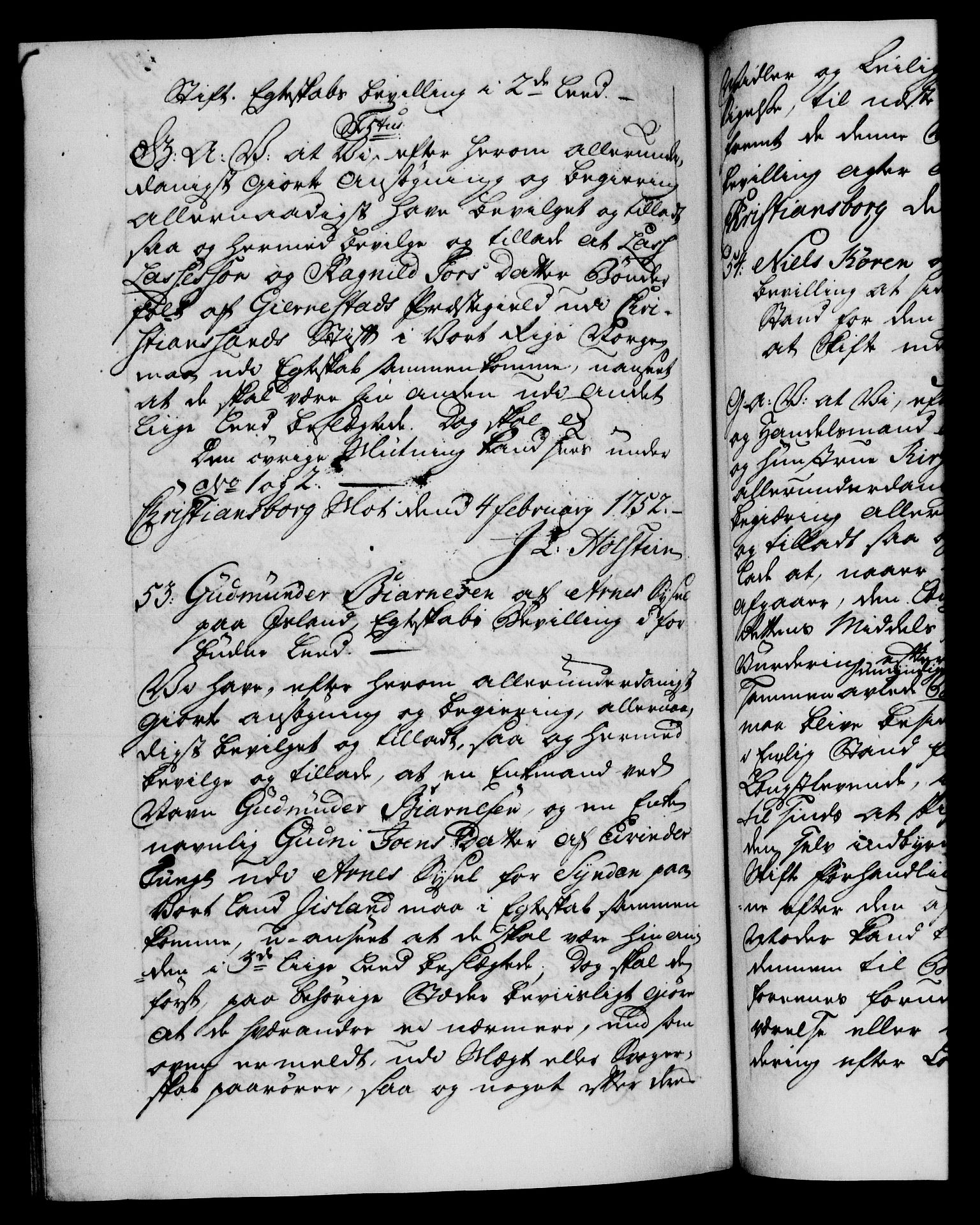 Danske Kanselli 1572-1799, RA/EA-3023/F/Fc/Fca/Fcaa/L0037: Norske registre, 1751-1752, s. 491b
