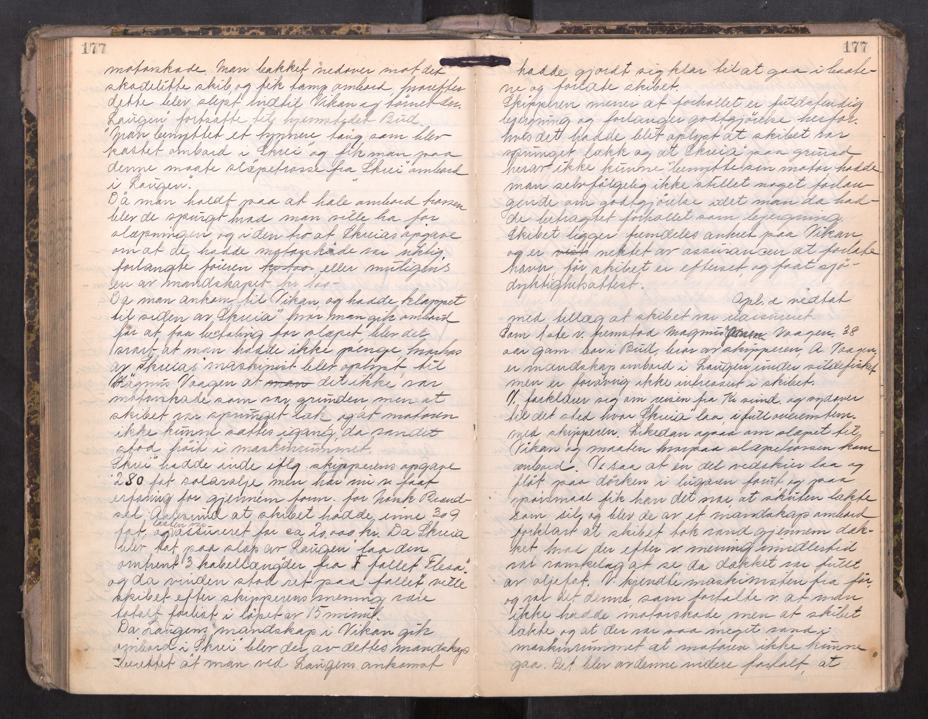 Romsdal sorenskriveri, AV/SAT-A-4149/1/1/1B/L0021: Ekstrarettsprotokoll, 1921-1933, s. 177