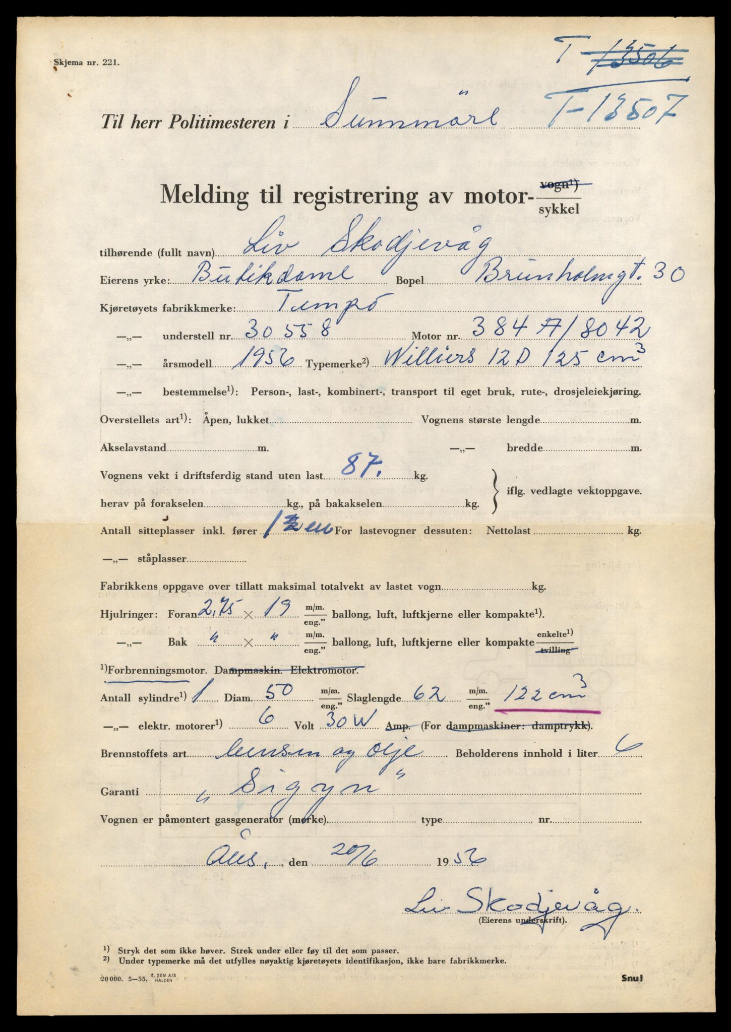 Møre og Romsdal vegkontor - Ålesund trafikkstasjon, AV/SAT-A-4099/F/Fe/L0039: Registreringskort for kjøretøy T 13361 - T 13530, 1927-1998, s. 2620