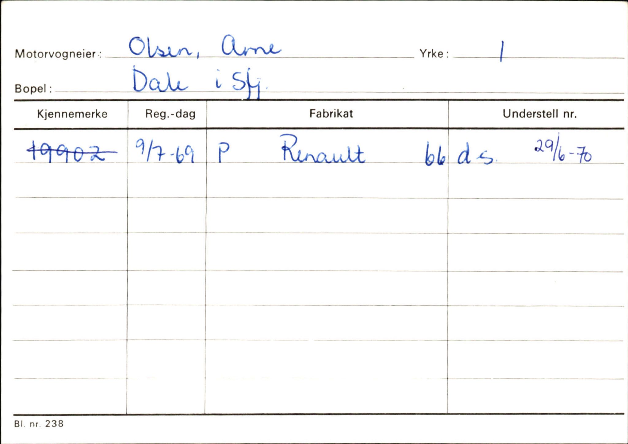 Statens vegvesen, Sogn og Fjordane vegkontor, SAB/A-5301/4/F/L0126: Eigarregister Fjaler M-Å. Leikanger A-Å, 1945-1975, s. 17