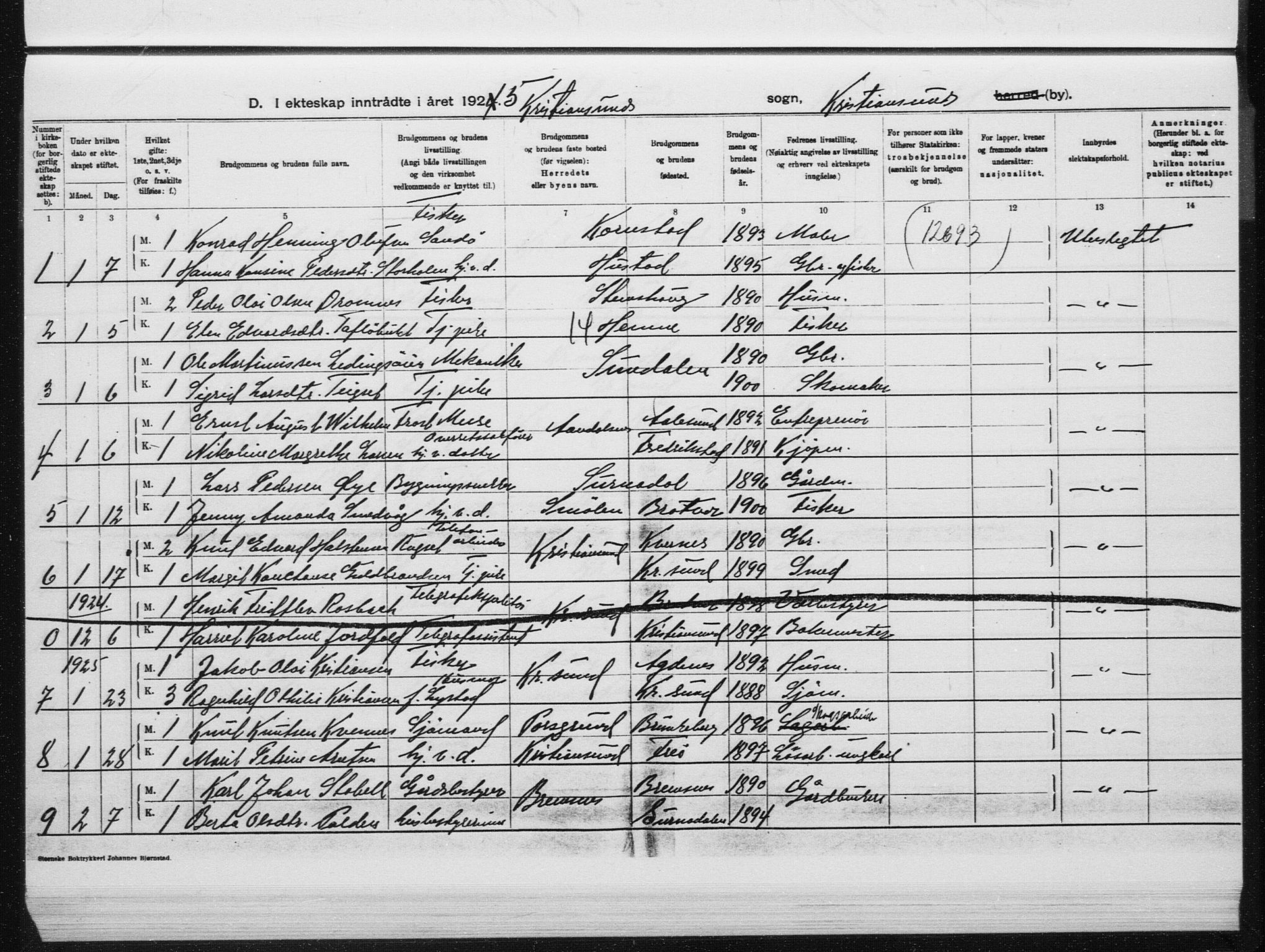 Ministerialprotokoller, klokkerbøker og fødselsregistre - Møre og Romsdal, SAT/A-1454/572/L0862: Ministerialbok nr. 572D06, 1917-1935