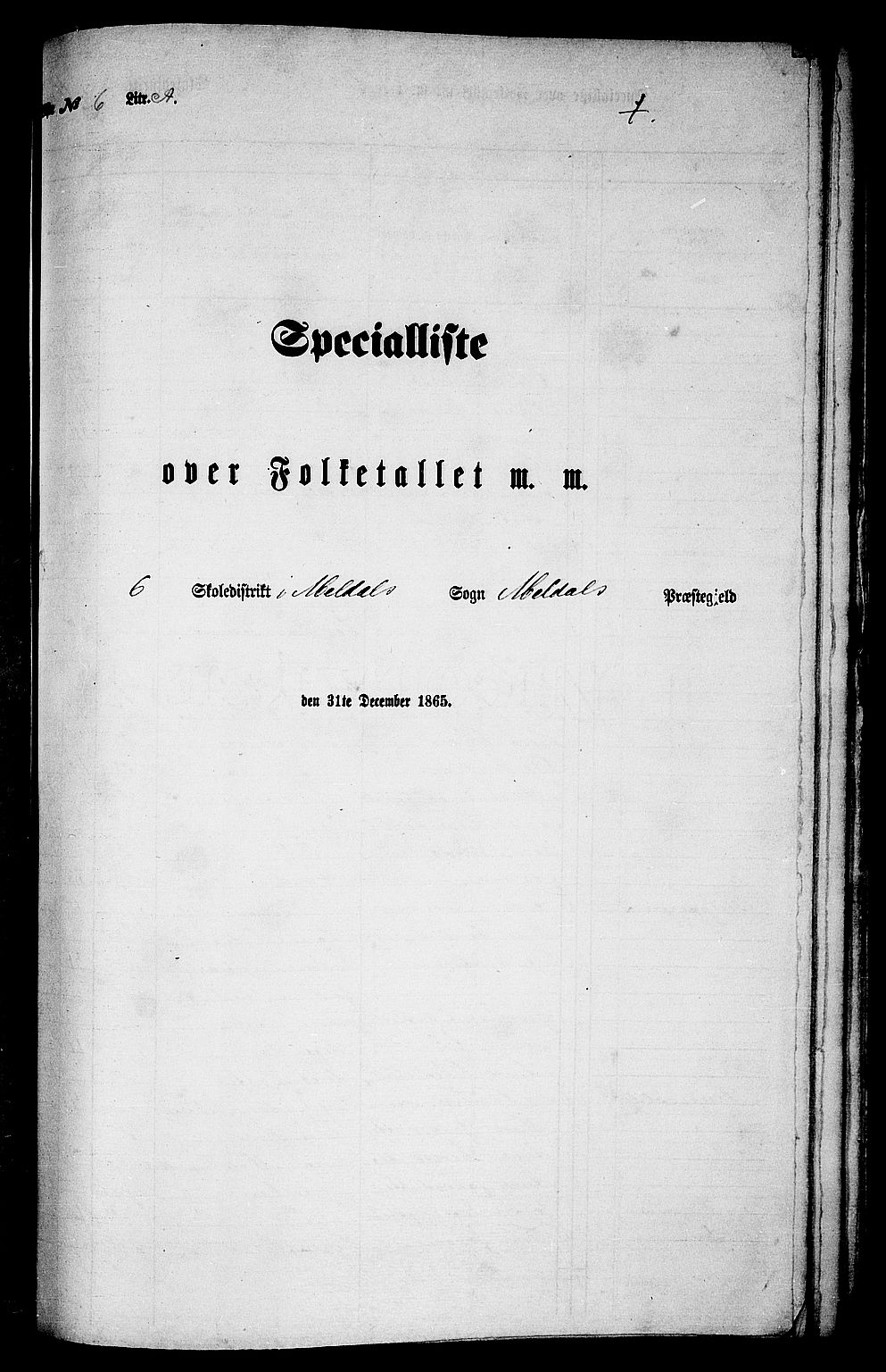 RA, Folketelling 1865 for 1636P Meldal prestegjeld, 1865, s. 126