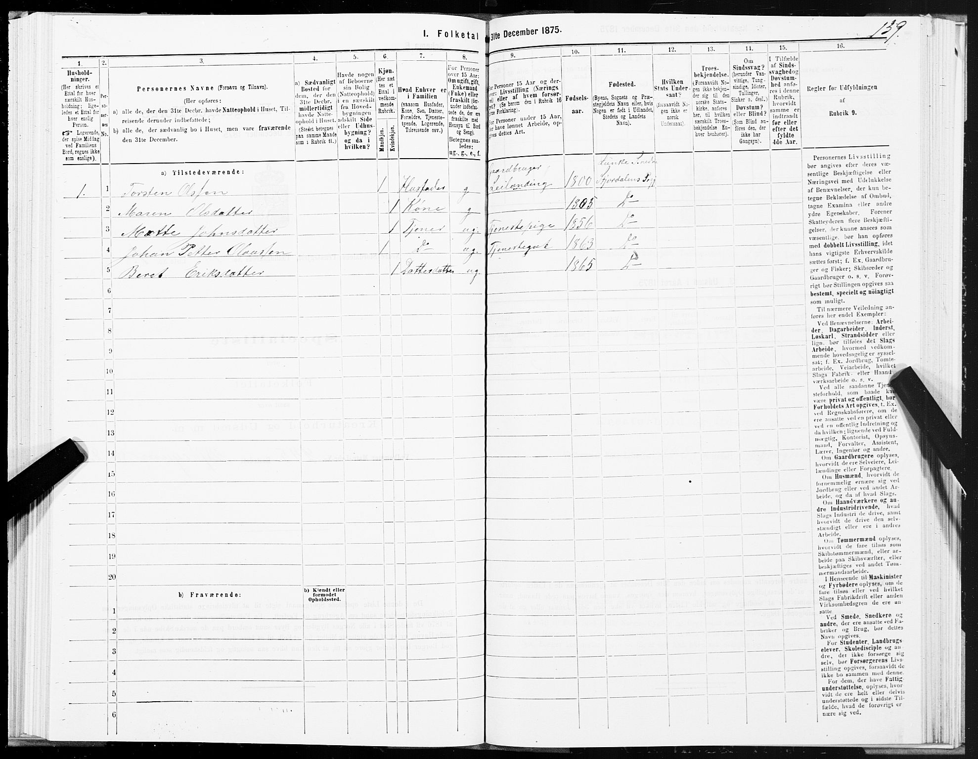 SAT, Folketelling 1875 for 1714P Nedre Stjørdal prestegjeld, 1875, s. 8139