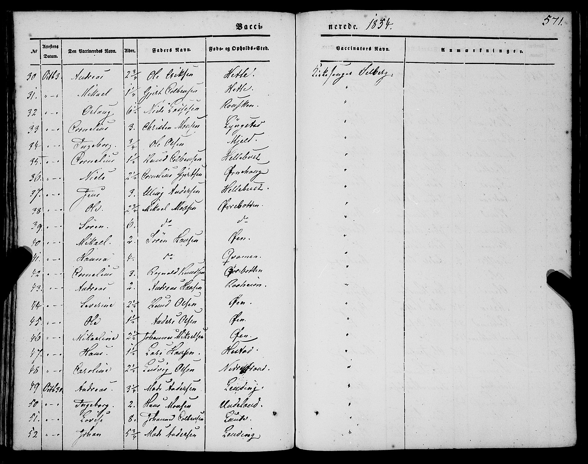 Gaular sokneprestembete, AV/SAB-A-80001/H/Haa: Ministerialbok nr. A 4II, 1841-1859, s. 571