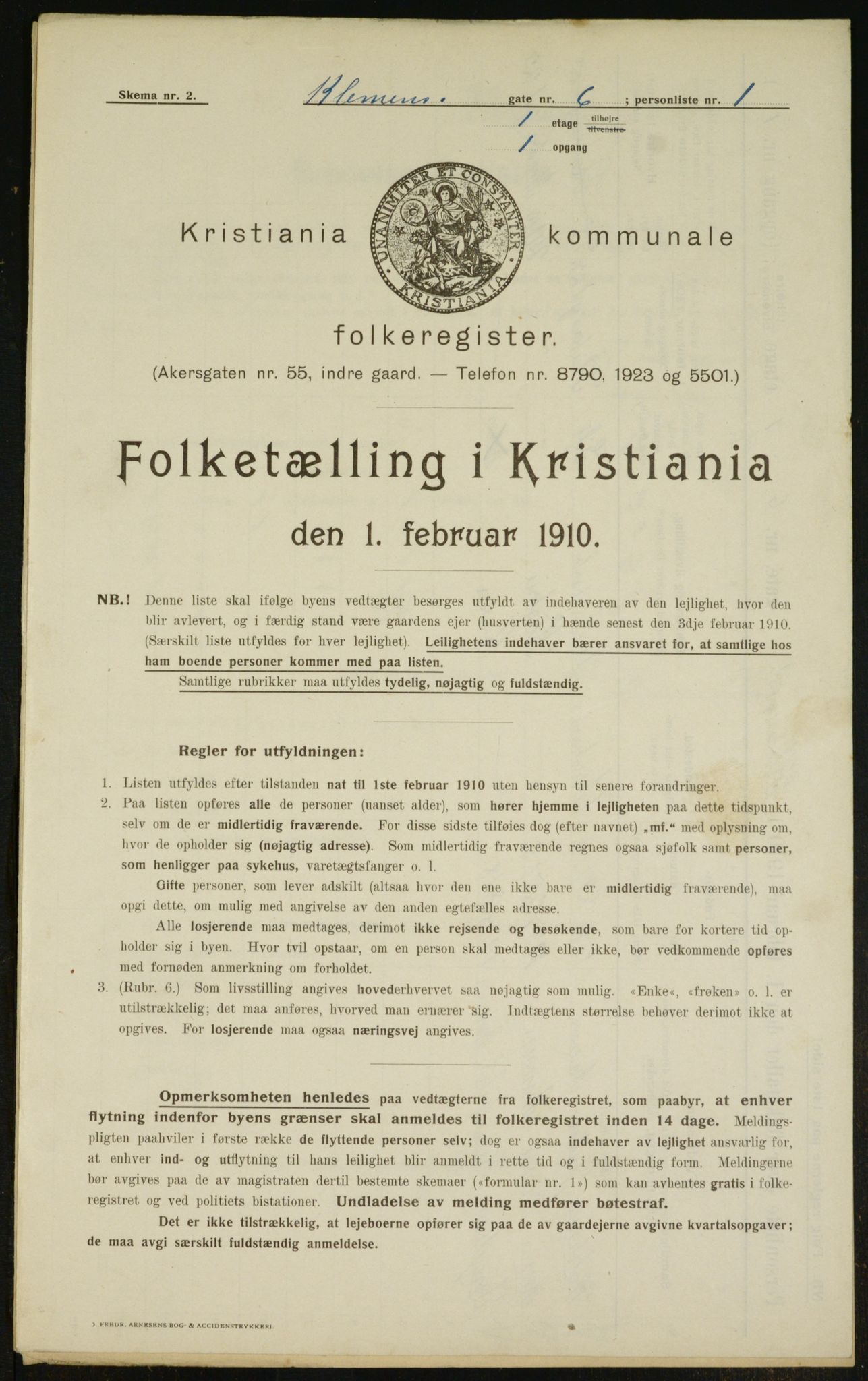 OBA, Kommunal folketelling 1.2.1910 for Kristiania, 1910, s. 12351