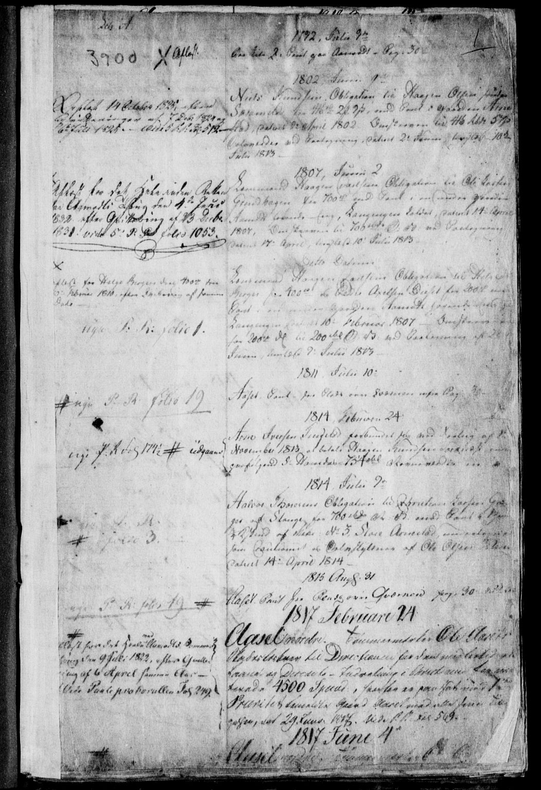 Østerdalen sorenskriveri, SAH/TING-032/H/Ha/Haa/L0008: Panteregister nr. P-8, 1776-1832, s. 1