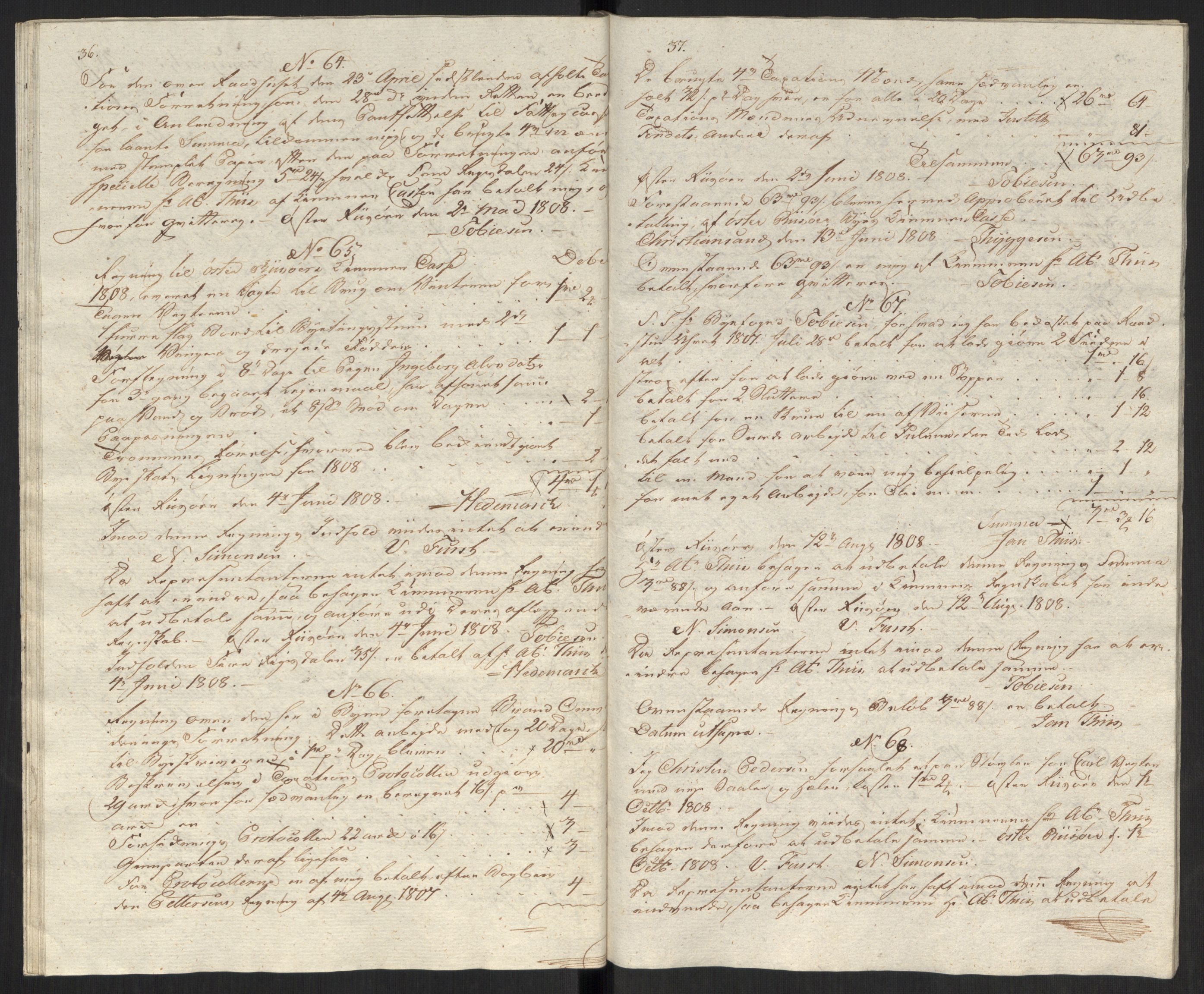 Danske Kanselli 1800-1814, AV/RA-EA-3024/K/Kk/Kka/Kkac/L0237: Kjøpstadregnskap Øster Risør, 1805-1810, s. 688