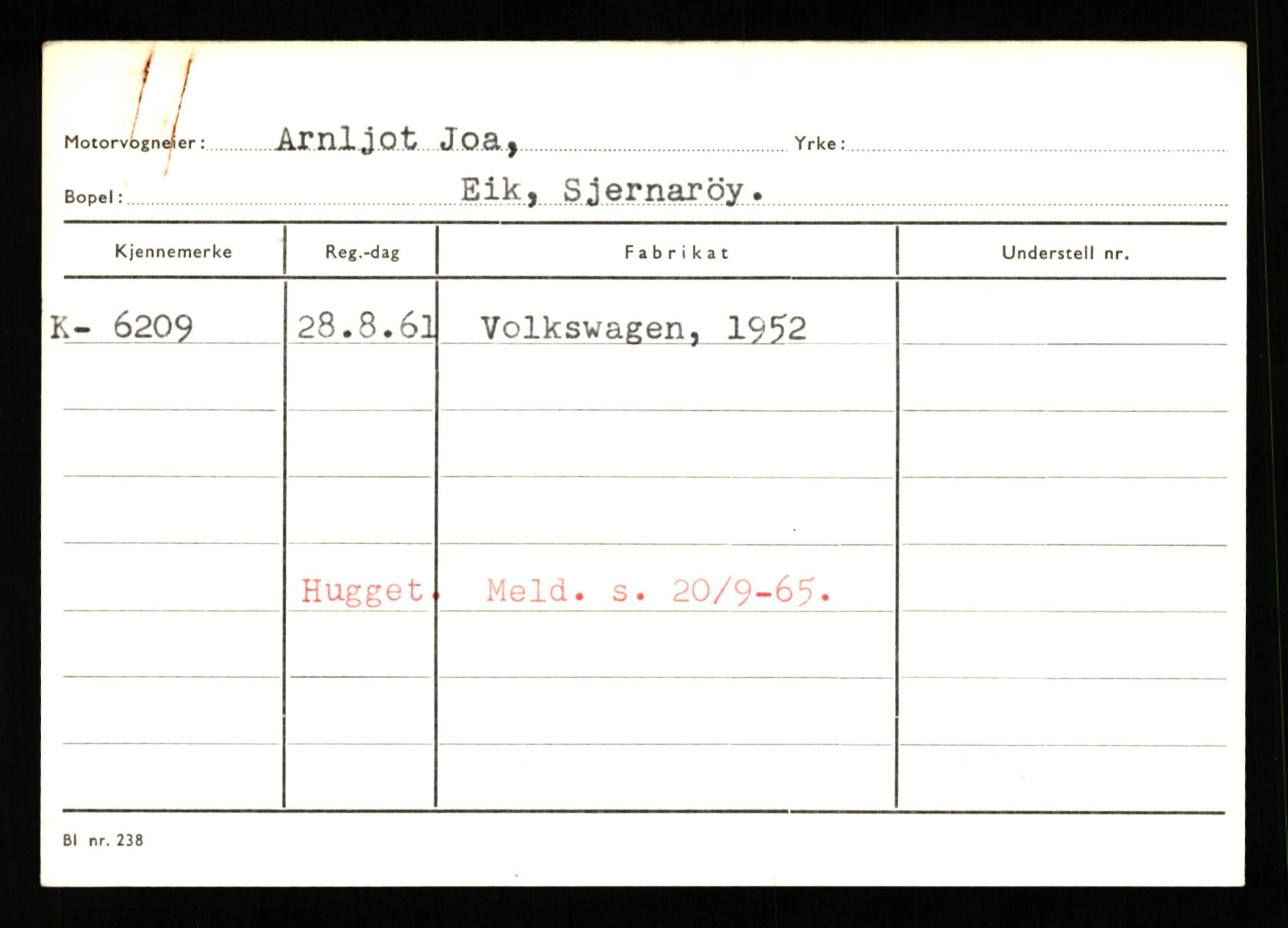 Stavanger trafikkstasjon, AV/SAST-A-101942/0/G/L0002: Registreringsnummer: 5791 - 10405, 1930-1971, s. 177