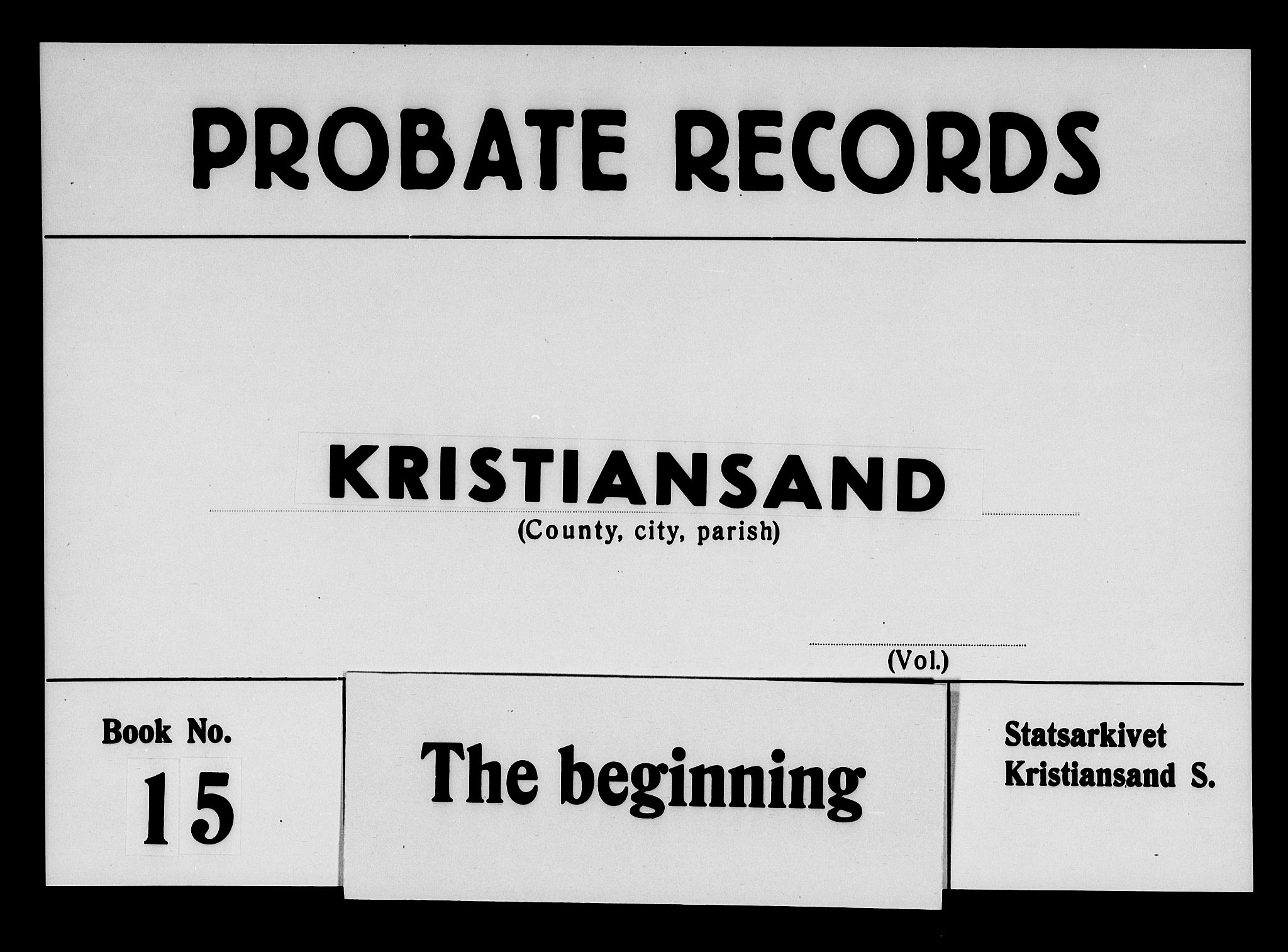 Kristiansand byrett, AV/SAK-1223-0001/H/Hc/L0019: Skifteprotokoll nr. 15, med register, 1817-1831