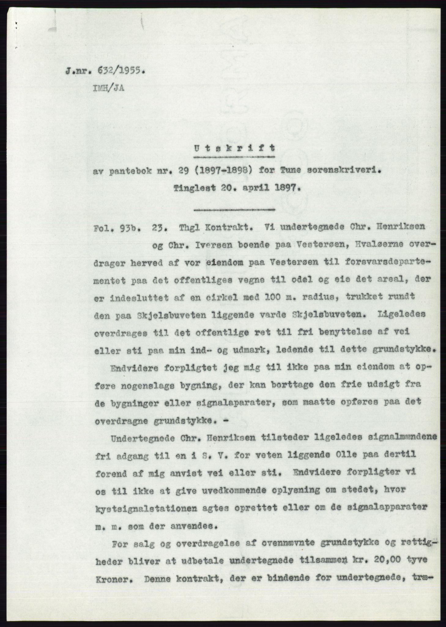 Statsarkivet i Oslo, SAO/A-10621/Z/Zd/L0002: Avskrifter, j.nr 5-691/1955, 1955, s. 439