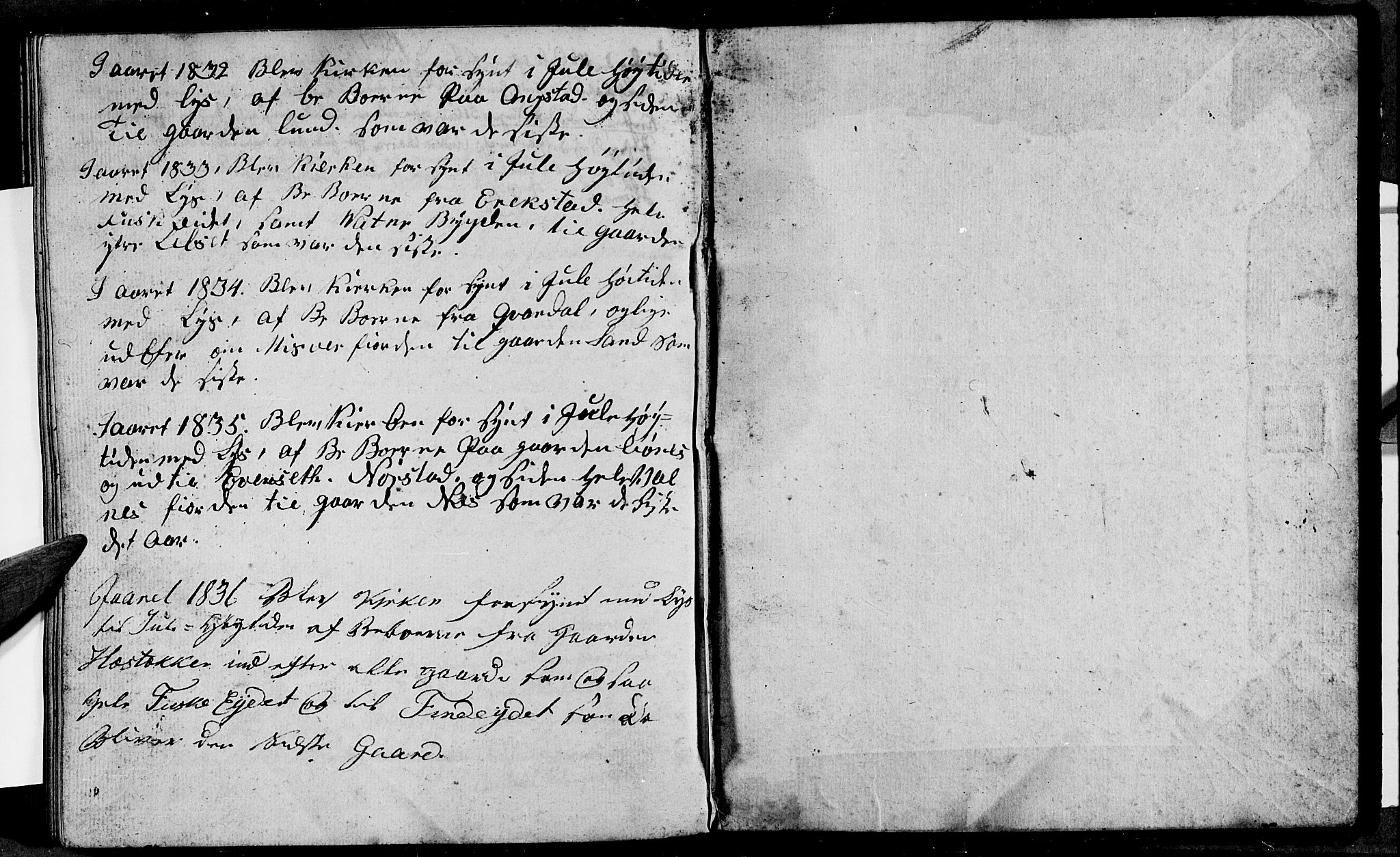 Ministerialprotokoller, klokkerbøker og fødselsregistre - Nordland, AV/SAT-A-1459/852/L0750: Klokkerbok nr. 852C01, 1833-1837