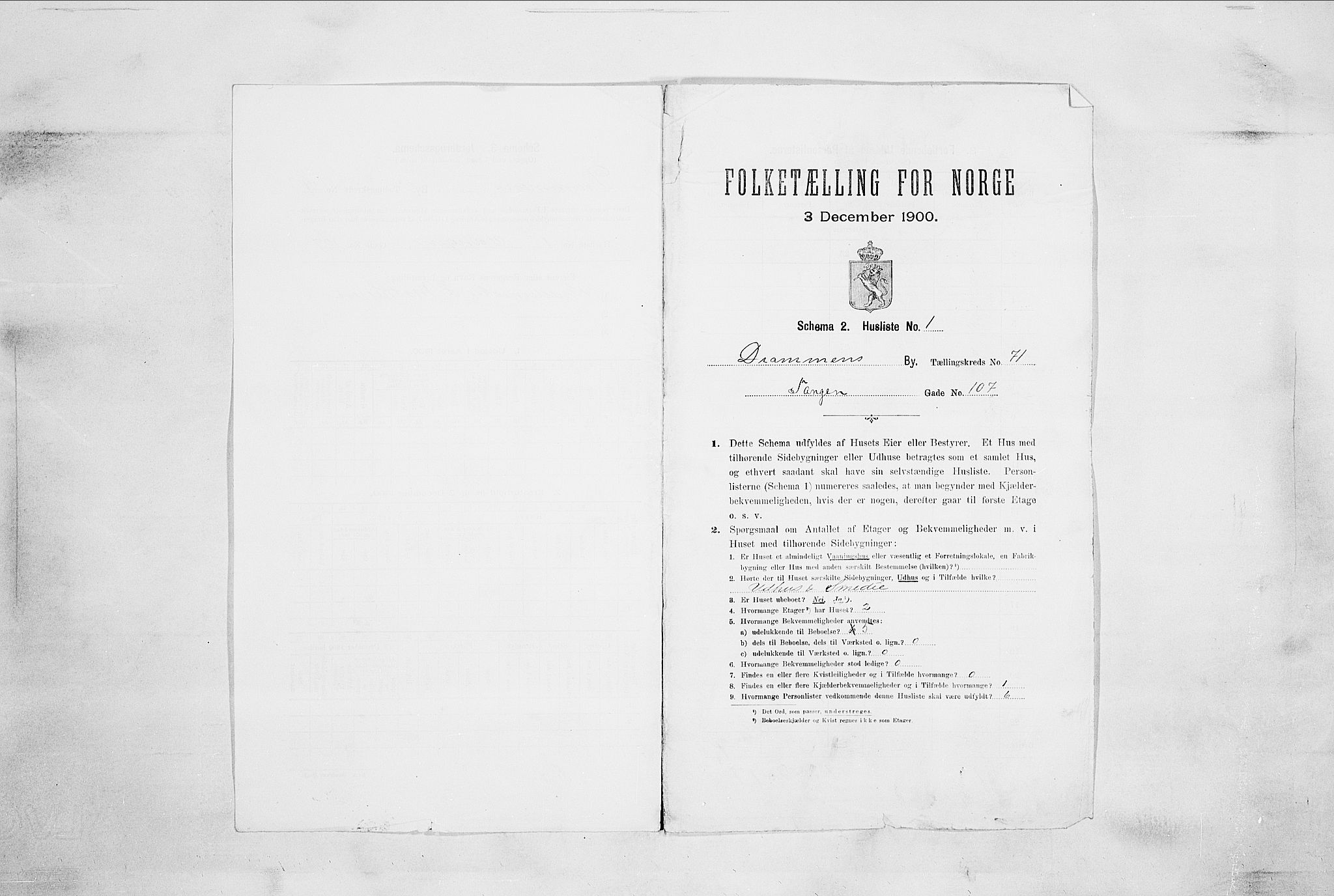 RA, Folketelling 1900 for 0602 Drammen kjøpstad, 1900, s. 12384