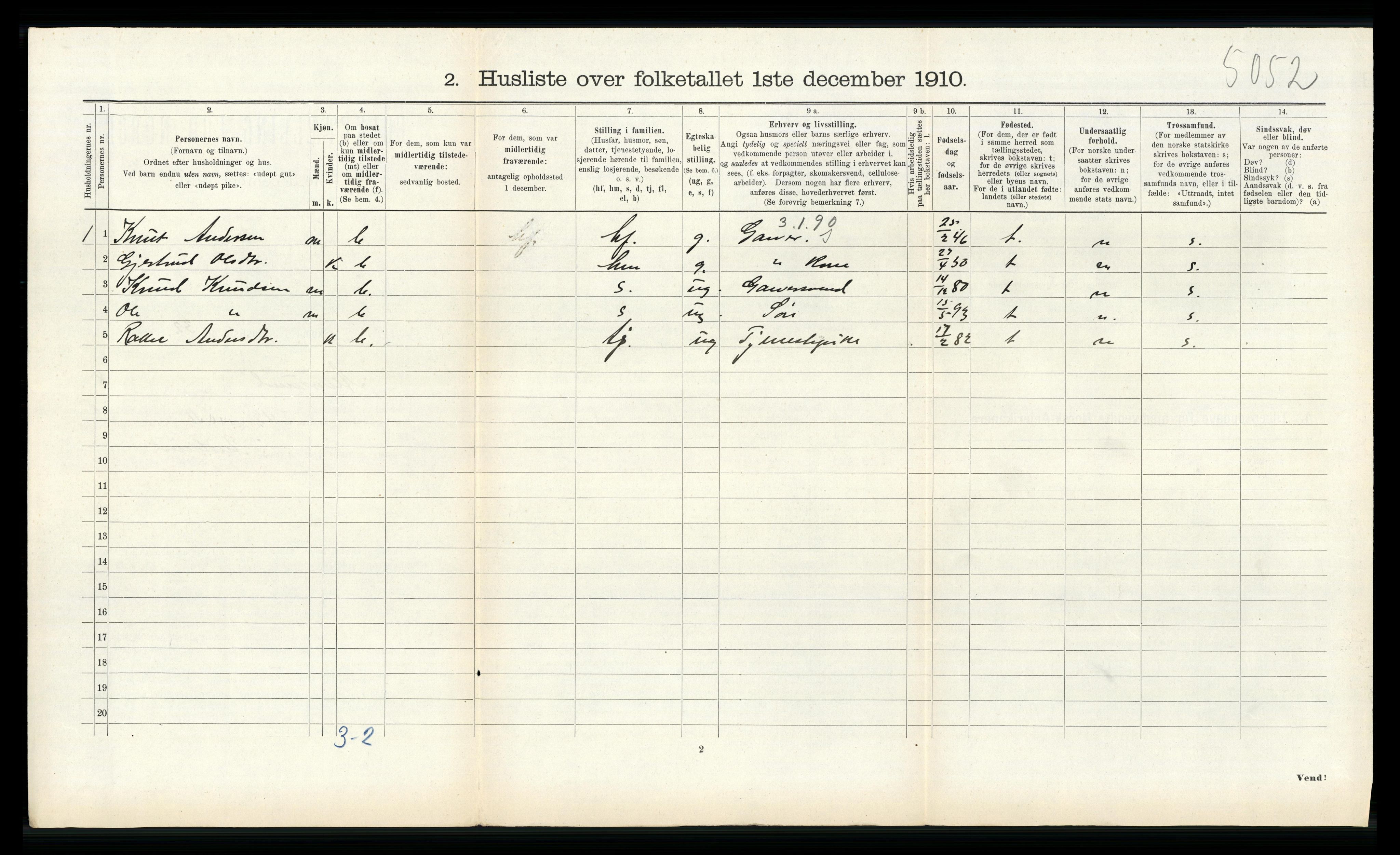 RA, Folketelling 1910 for 1257 Alversund herred, 1910, s. 633