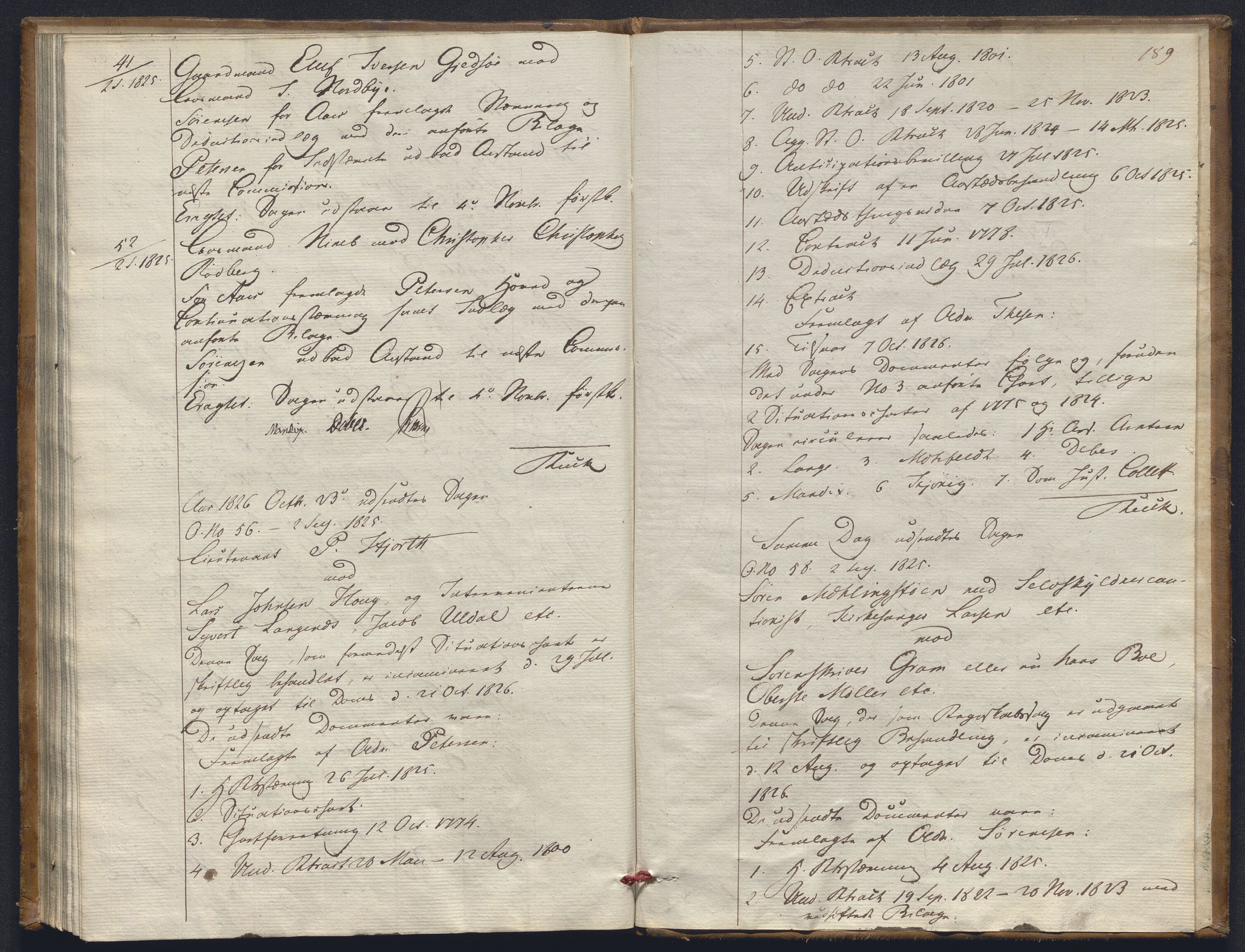 Høyesterett, AV/RA-S-1002/E/Ef/L0002: Protokoll over saker som gikk til skriftlig behandling, 1822-1826, s. 188-189