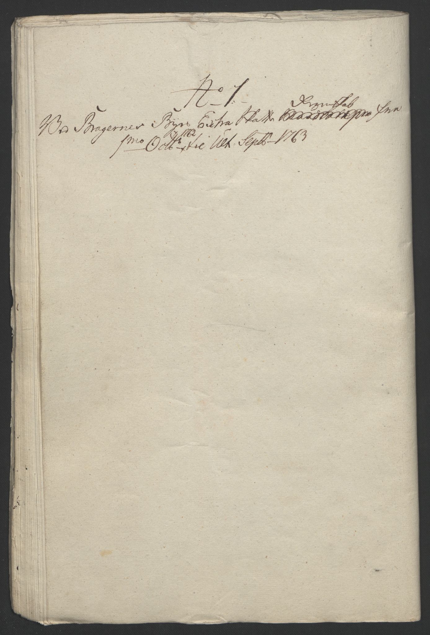 Rentekammeret inntil 1814, Reviderte regnskaper, Byregnskaper, RA/EA-4066/R/Rf/L0119/0001: [F2] Kontribusjonsregnskap / Ekstraskatt, 1762-1767, s. 51