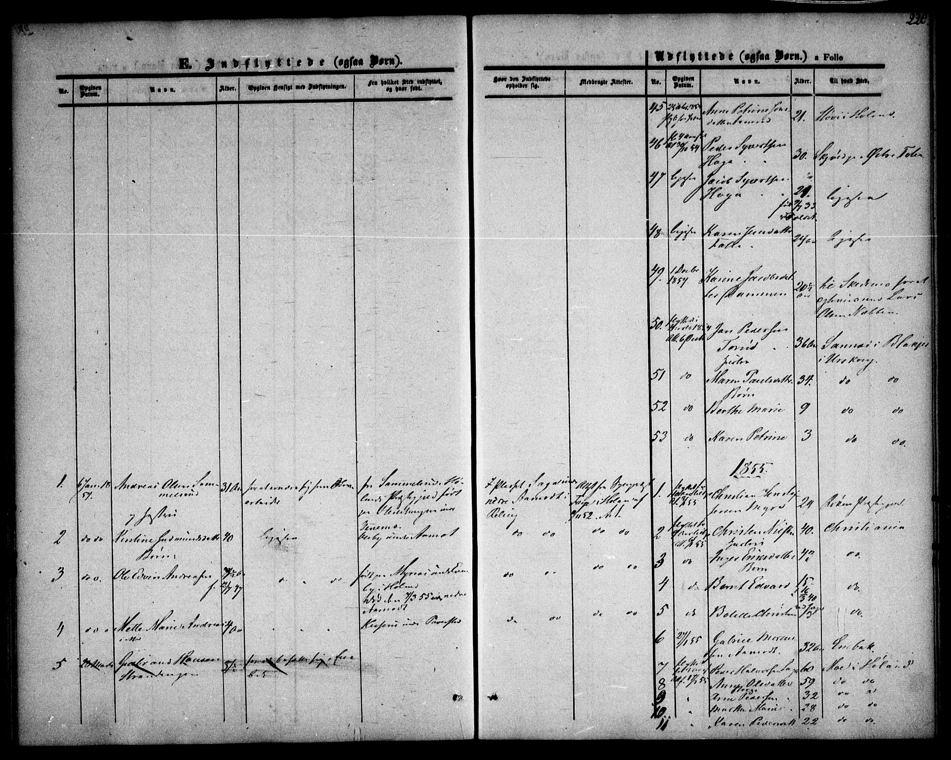 Fet prestekontor Kirkebøker, SAO/A-10370a/F/Fa/L0010: Ministerialbok nr. I 10, 1847-1859, s. 220