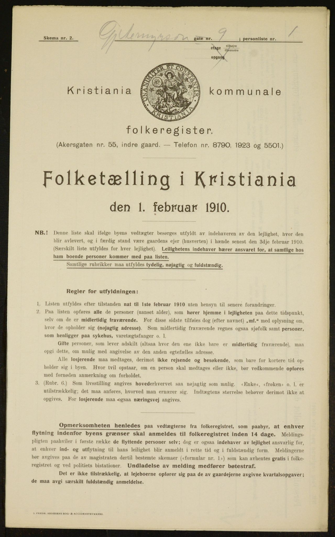 OBA, Kommunal folketelling 1.2.1910 for Kristiania, 1910, s. 27332