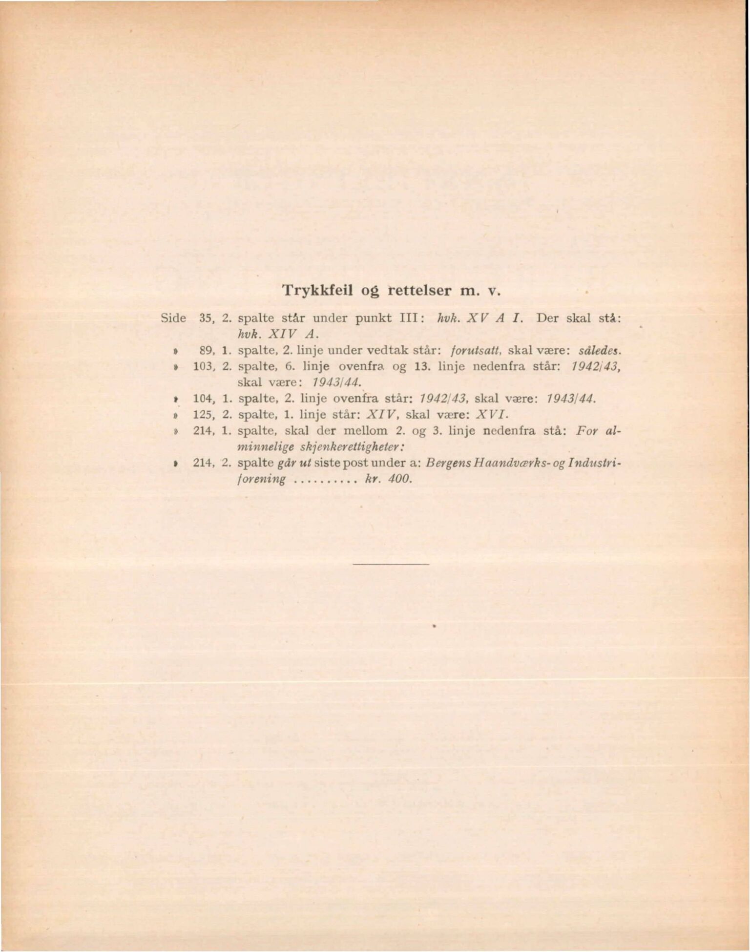 Bergen kommune. Formannskapet, BBA/A-0003/Ad/L0148: Bergens Kommuneforhandlinger, bind I, 1944