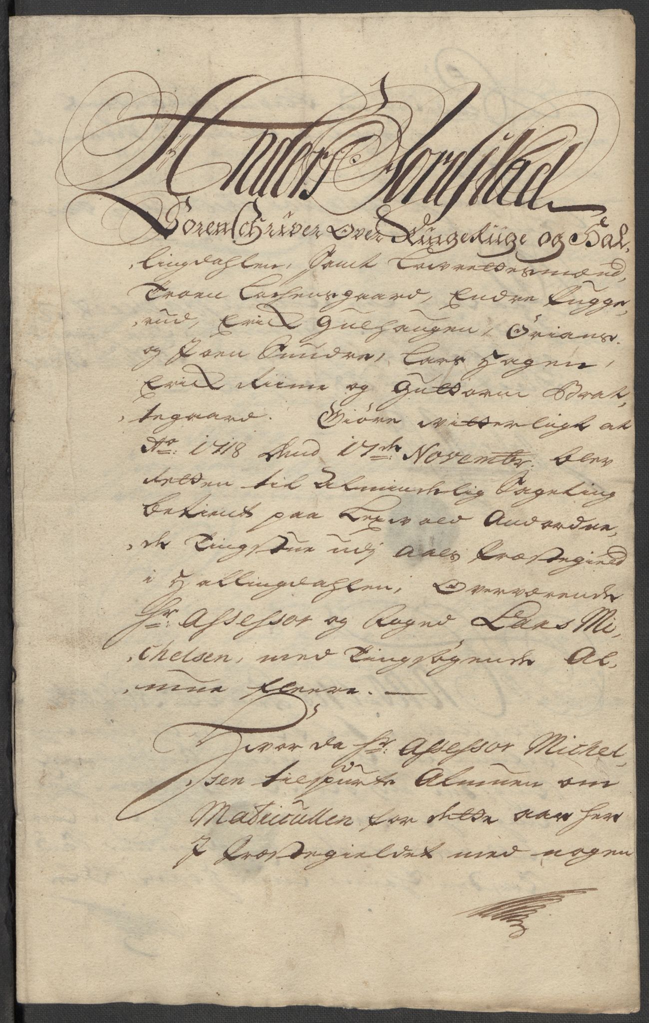 Rentekammeret inntil 1814, Reviderte regnskaper, Fogderegnskap, AV/RA-EA-4092/R23/L1476: Fogderegnskap Ringerike og Hallingdal, 1718, s. 20