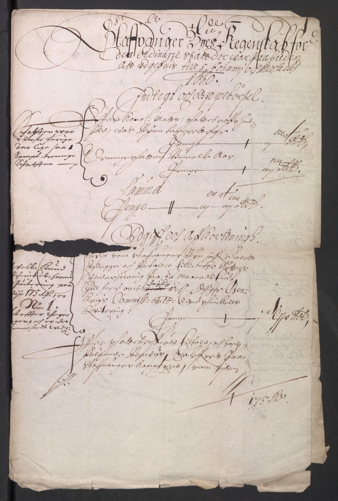 Rentekammeret inntil 1814, Reviderte regnskaper, Byregnskaper, RA/EA-4066/R/Ro/L0299: [O2] By- og kontribusjonsregnskap, 1639-1661, s. 373