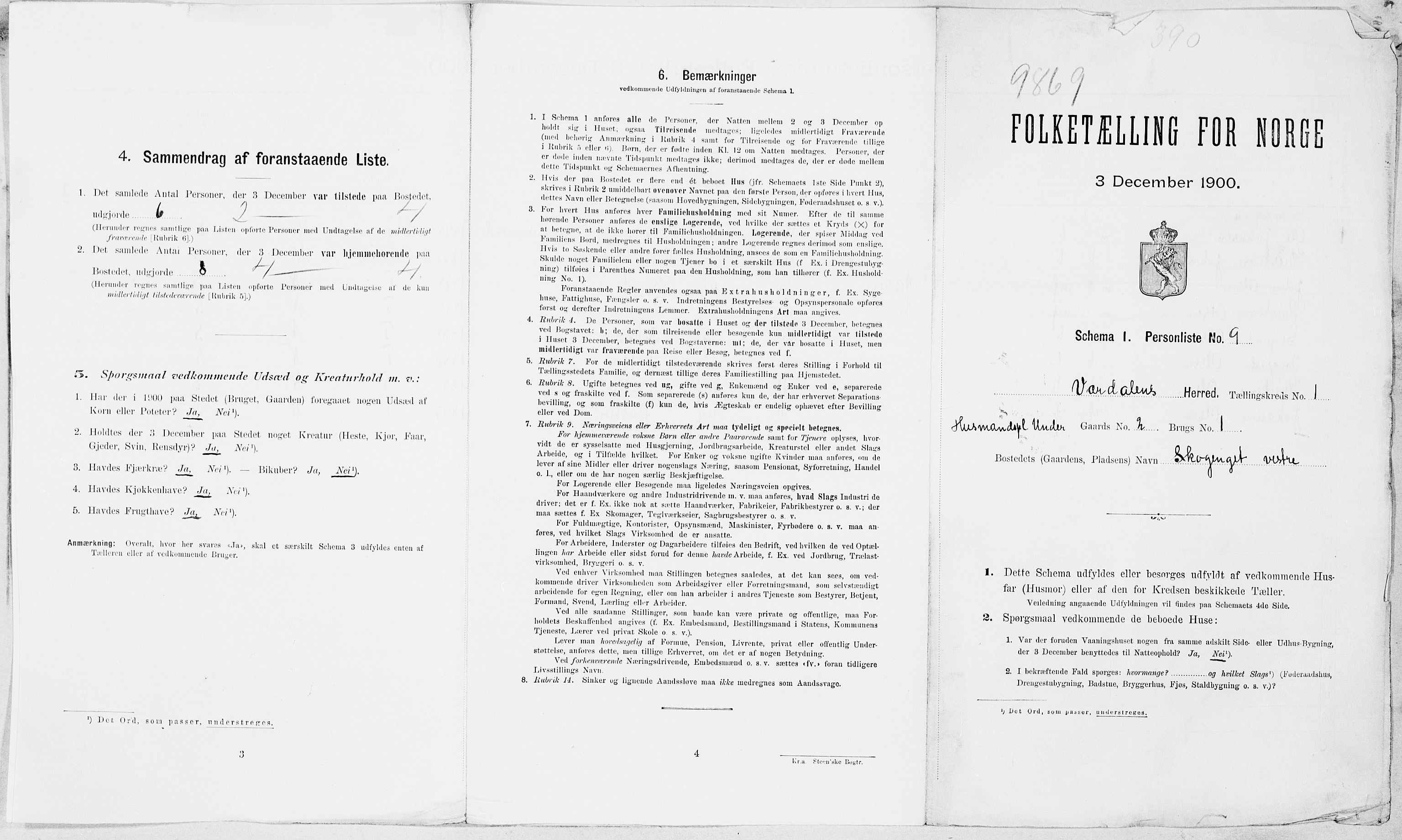 SAT, Folketelling 1900 for 1721 Verdal herred, 1900, s. 44