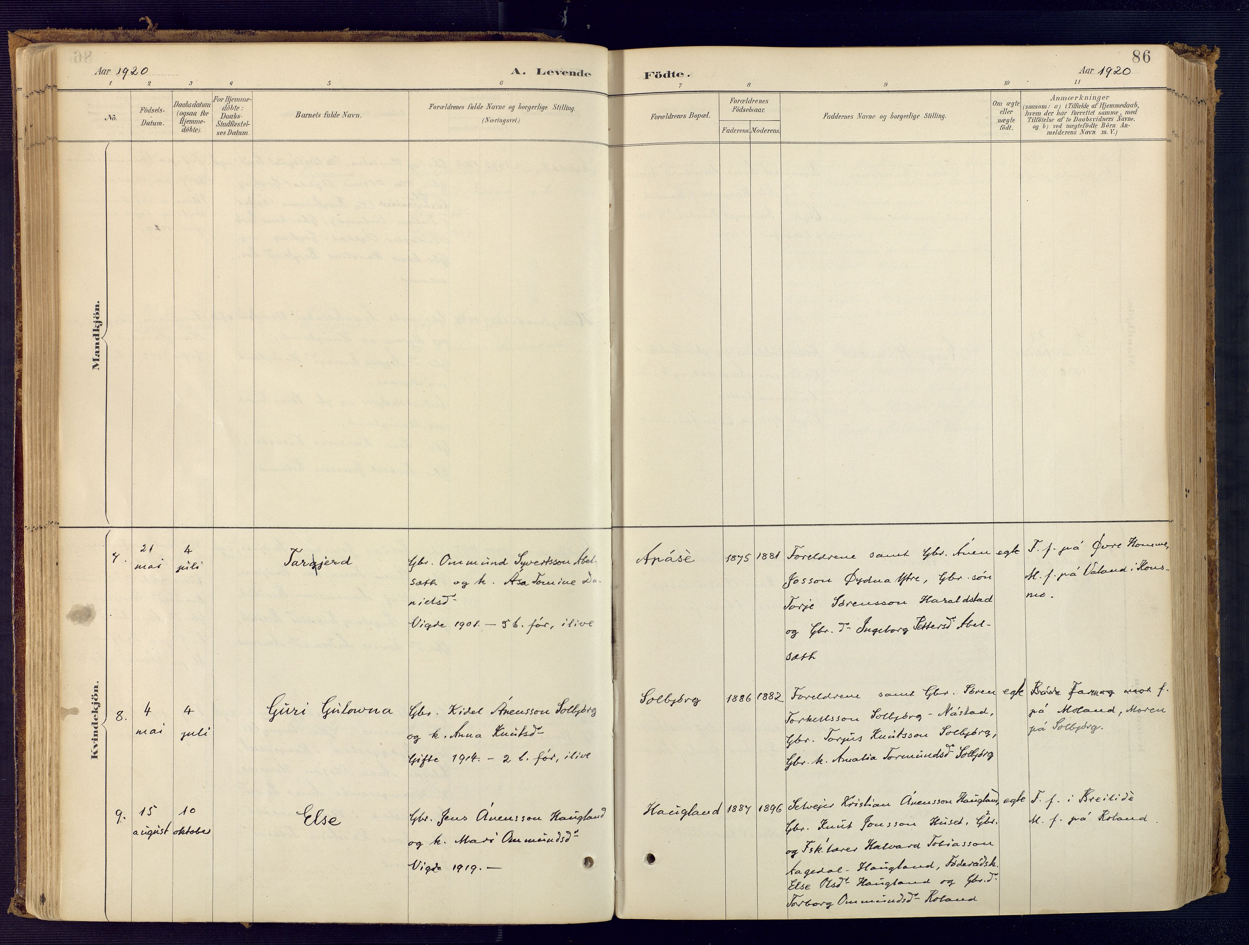 Bjelland sokneprestkontor, SAK/1111-0005/F/Fa/Faa/L0004: Ministerialbok nr. A 4, 1887-1923, s. 86