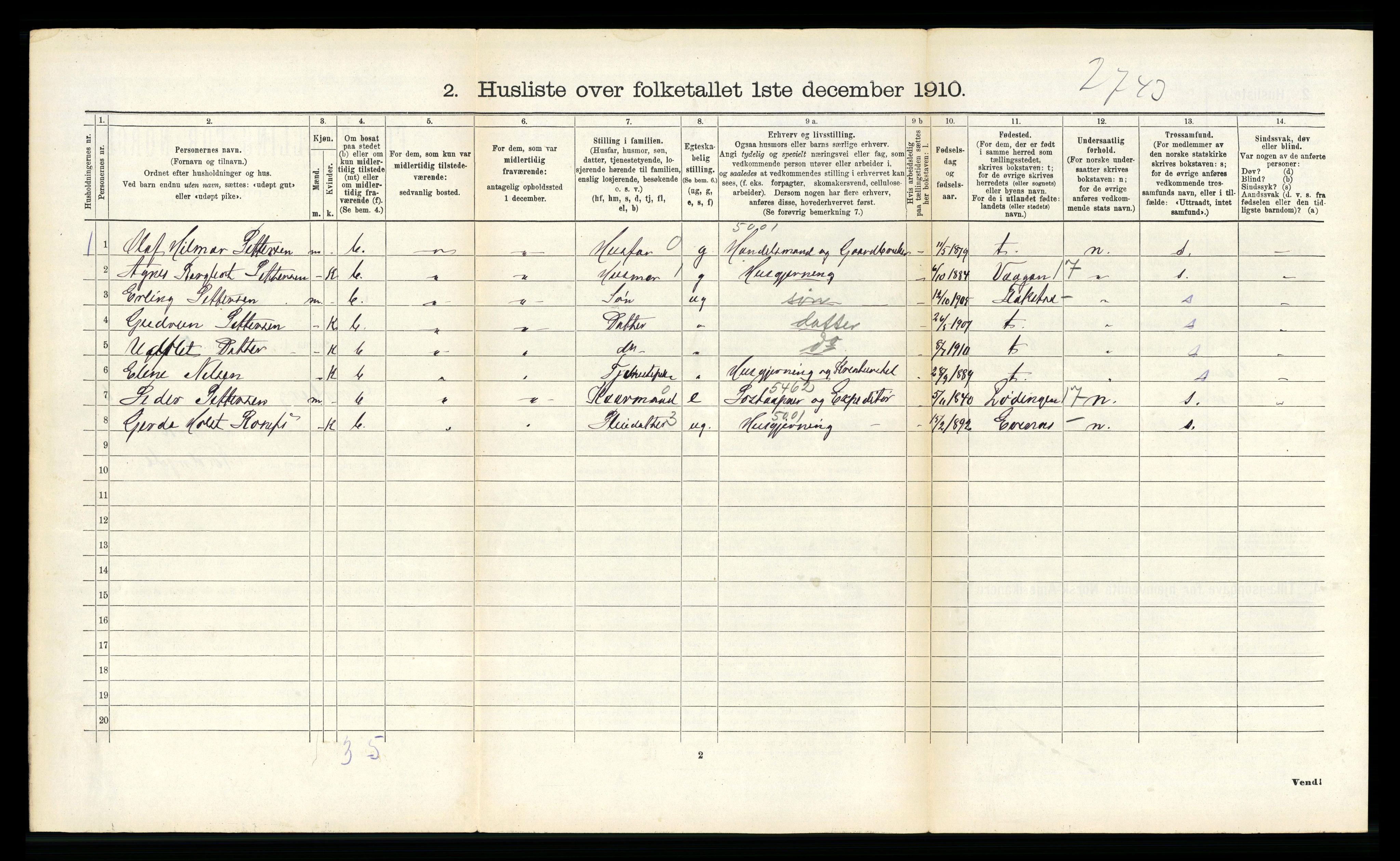 RA, Folketelling 1910 for 1872 Dverberg herred, 1910, s. 513