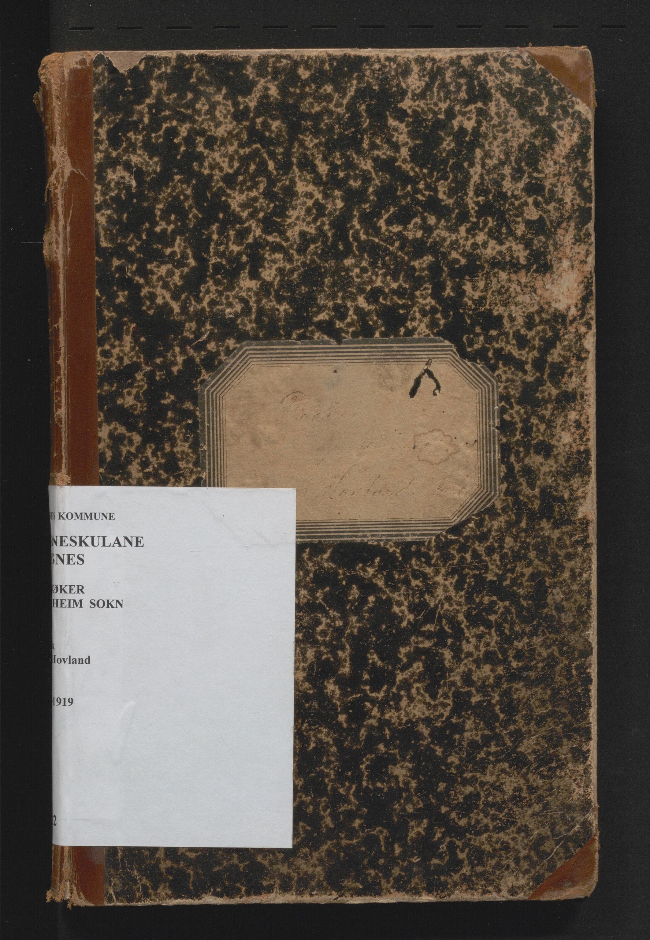 Tysnes kommune. Barneskulane, IKAH/1223-231/G/Ga/Gab/L0002: Dagbok for Tveit skule, 1901-1919
