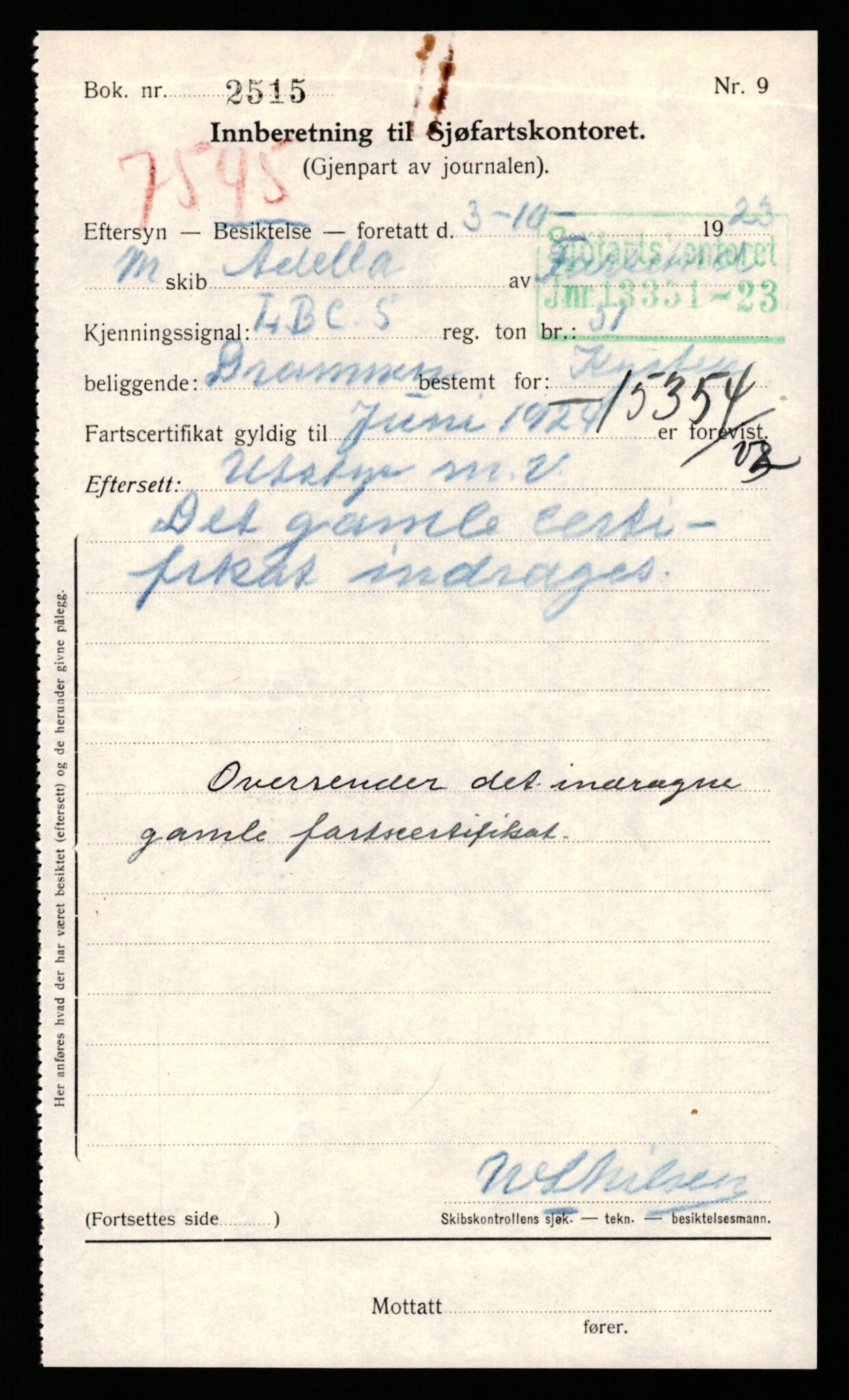 Sjøfartsdirektoratet med forløpere, skipsmapper slettede skip, AV/RA-S-4998/F/Fa/L0005: --, 1864-1933, s. 148