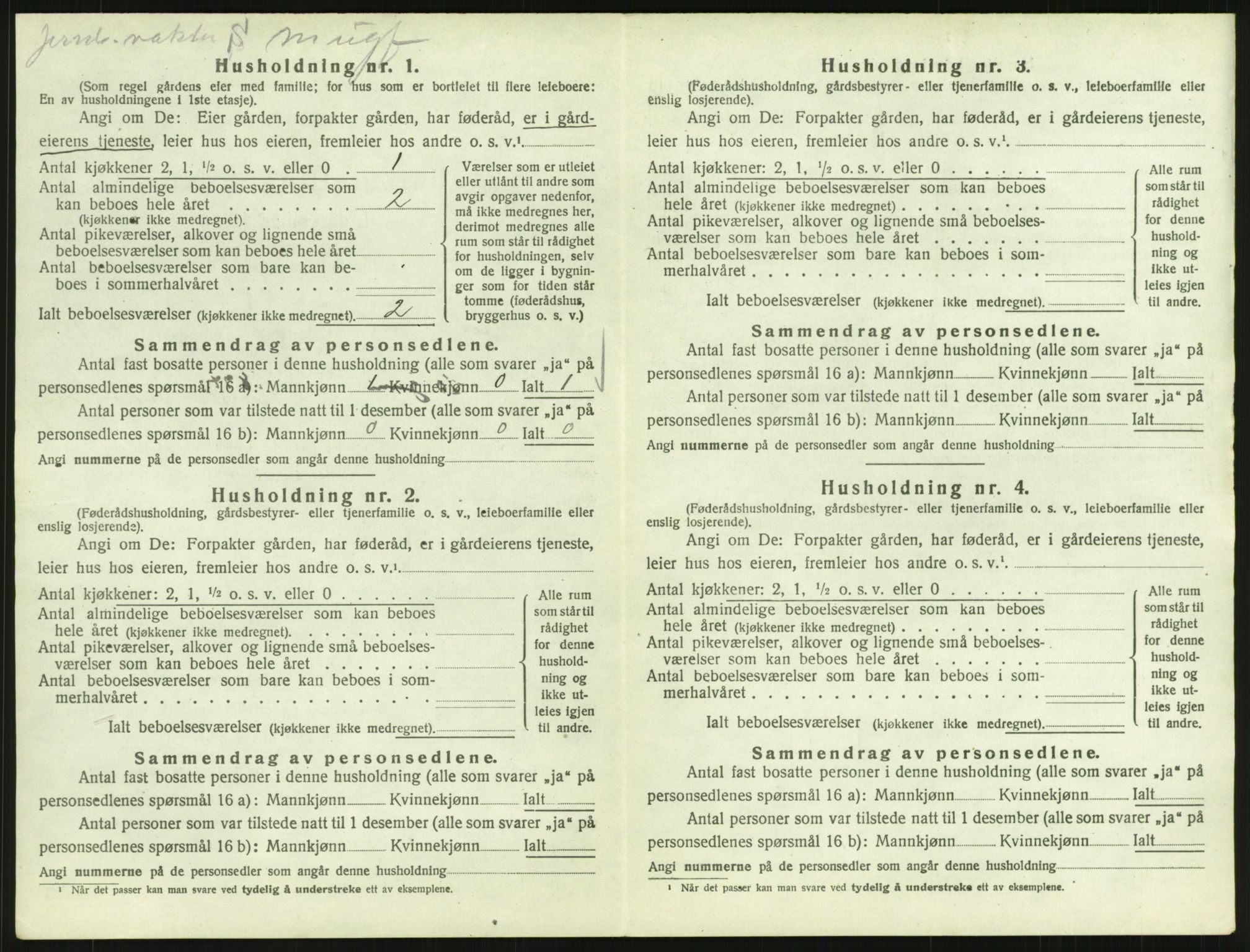 SAH, Folketelling 1920 for 0430 Stor-Elvdal herred, 1920, s. 1479