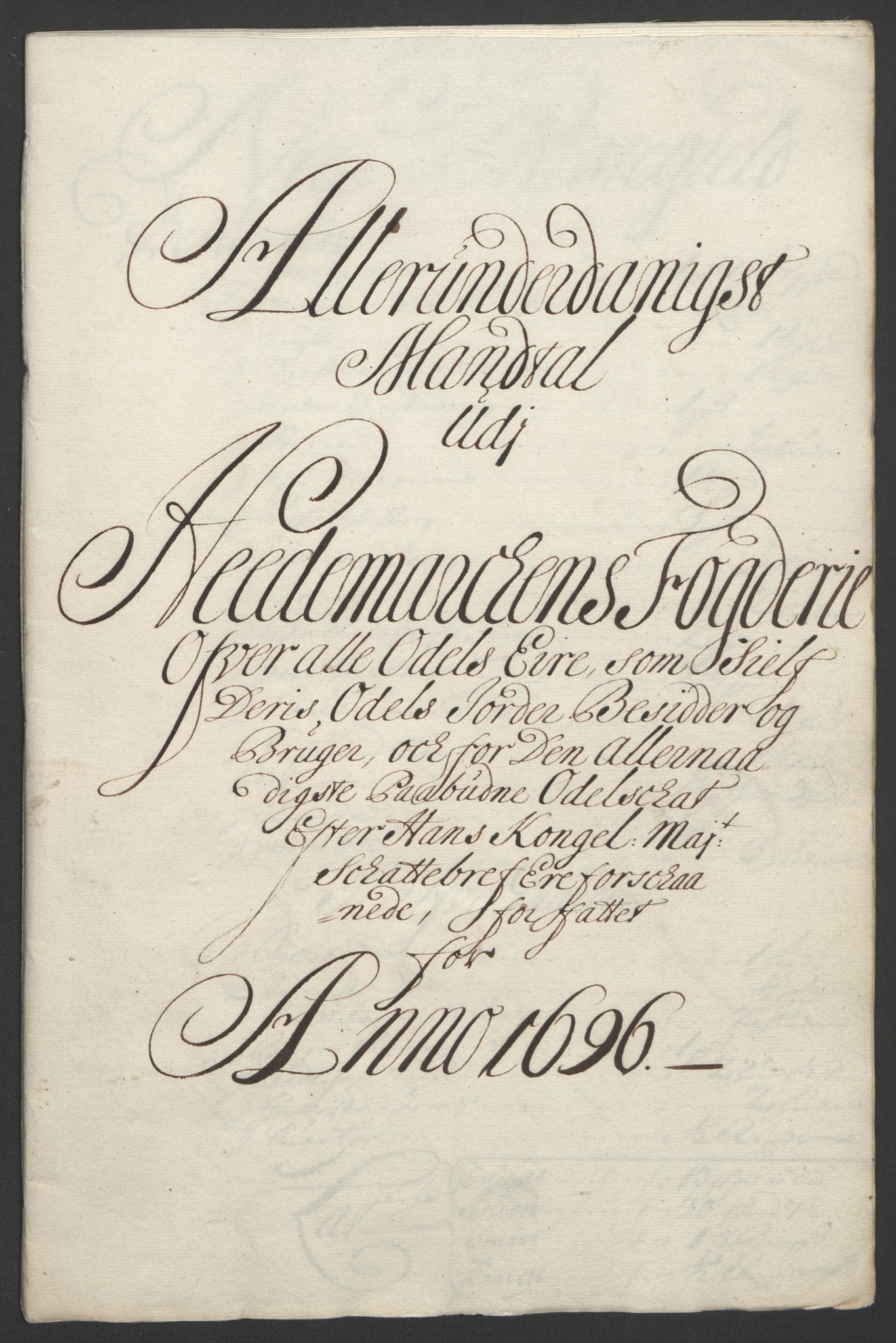 Rentekammeret inntil 1814, Reviderte regnskaper, Fogderegnskap, RA/EA-4092/R16/L1036: Fogderegnskap Hedmark, 1695-1696, s. 404