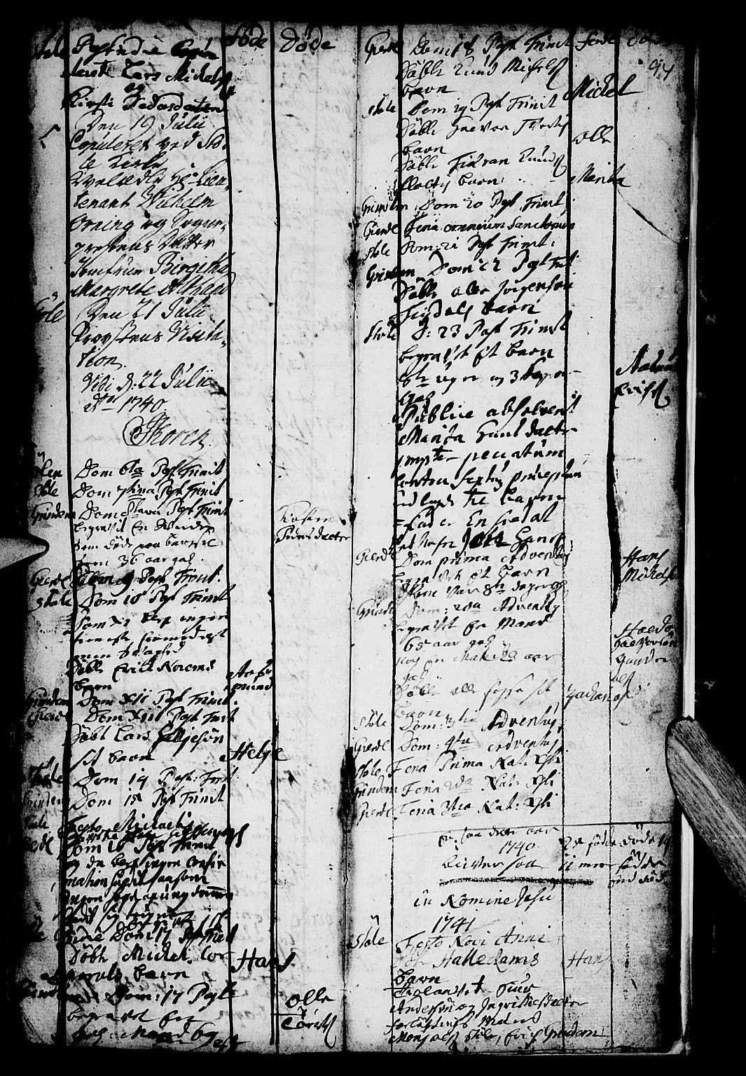 Etne sokneprestembete, SAB/A-75001/H/Haa: Ministerialbok nr. A 1, 1715-1741, s. 94