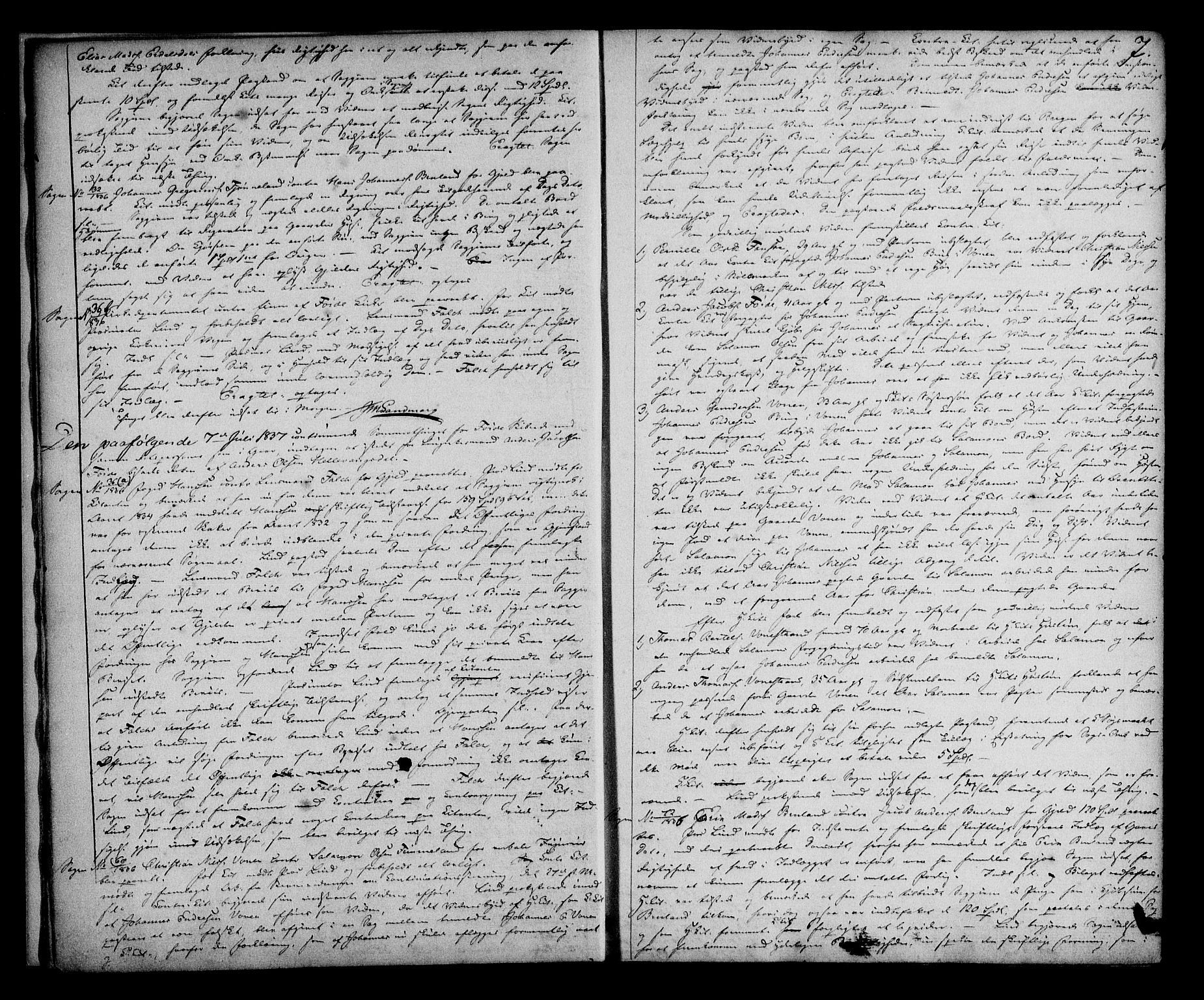 Sunnfjord tingrett, AV/SAB-A-3201/1/F/Fa/Fab/L0020: Tingbok, 1837-1843, s. 6b-7a