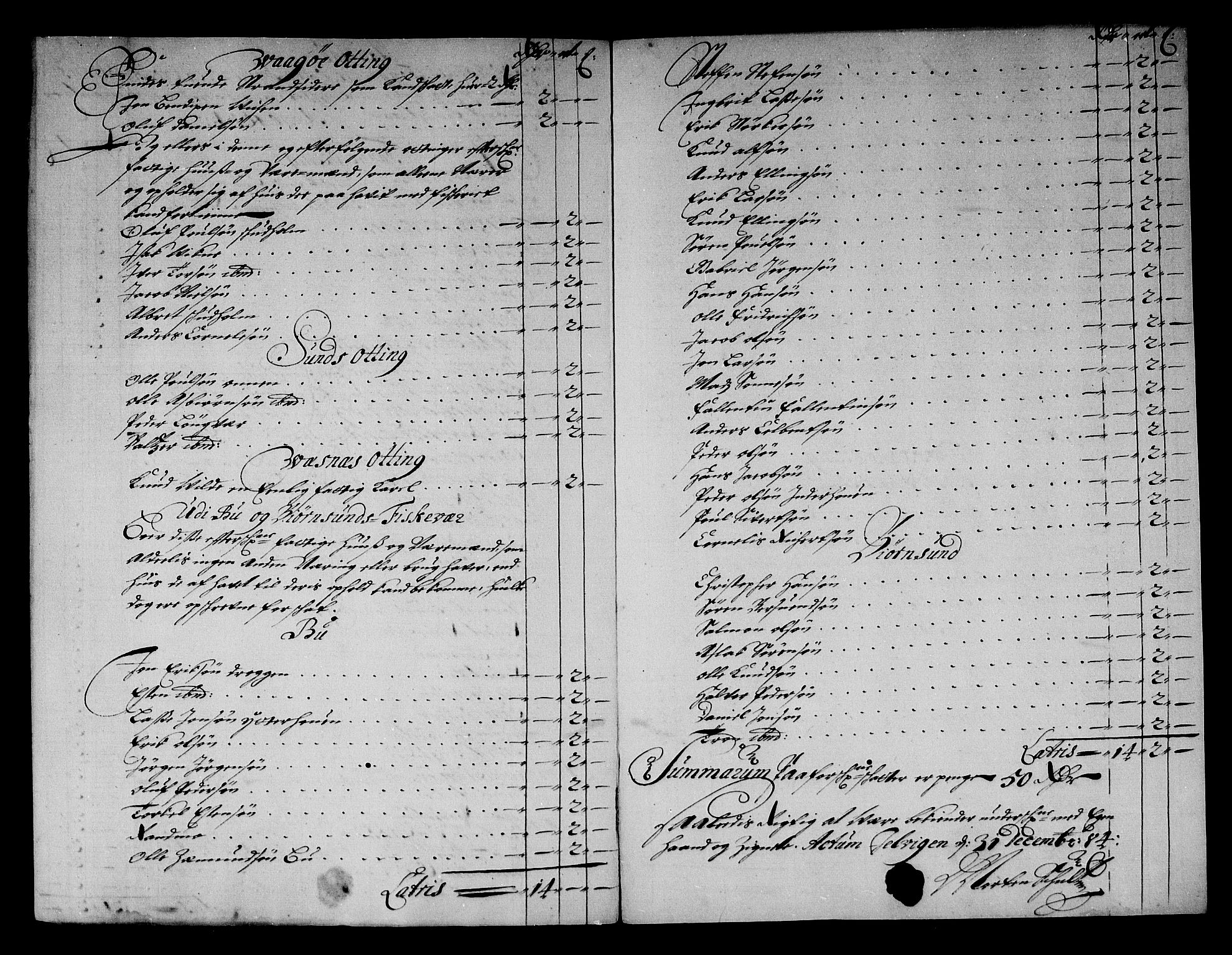 Rentekammeret inntil 1814, Reviderte regnskaper, Stiftamtstueregnskaper, Trondheim stiftamt og Nordland amt, AV/RA-EA-6044/R/Rg/L0076: Trondheim stiftamt og Nordland amt, 1684