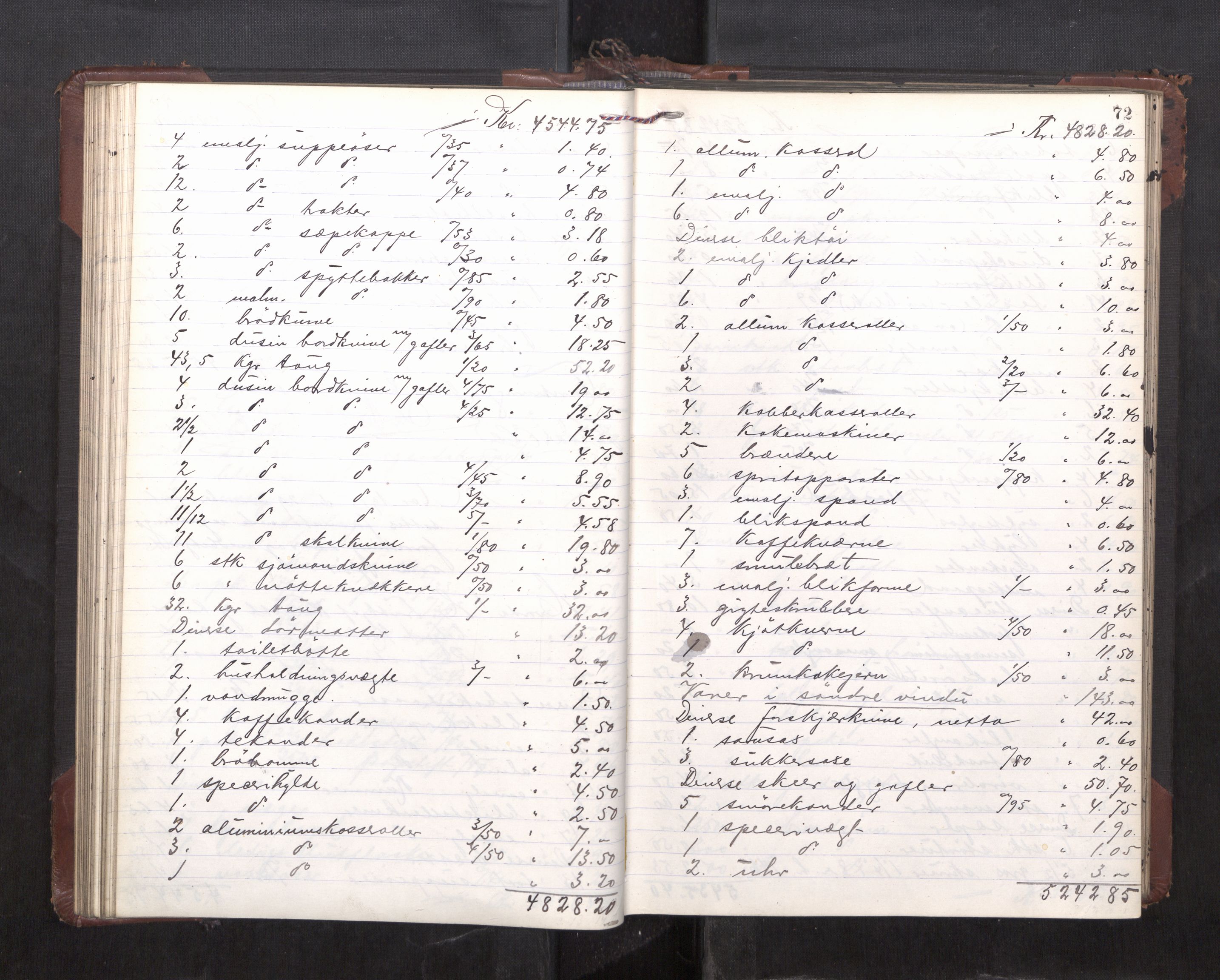 Trondheim byfogd, AV/SAT-A-0003/1/3/3C/L0036: Skifteregistreringsprotokoll - 14/4-24/9. (u/ register), 1915-1918, s. 72
