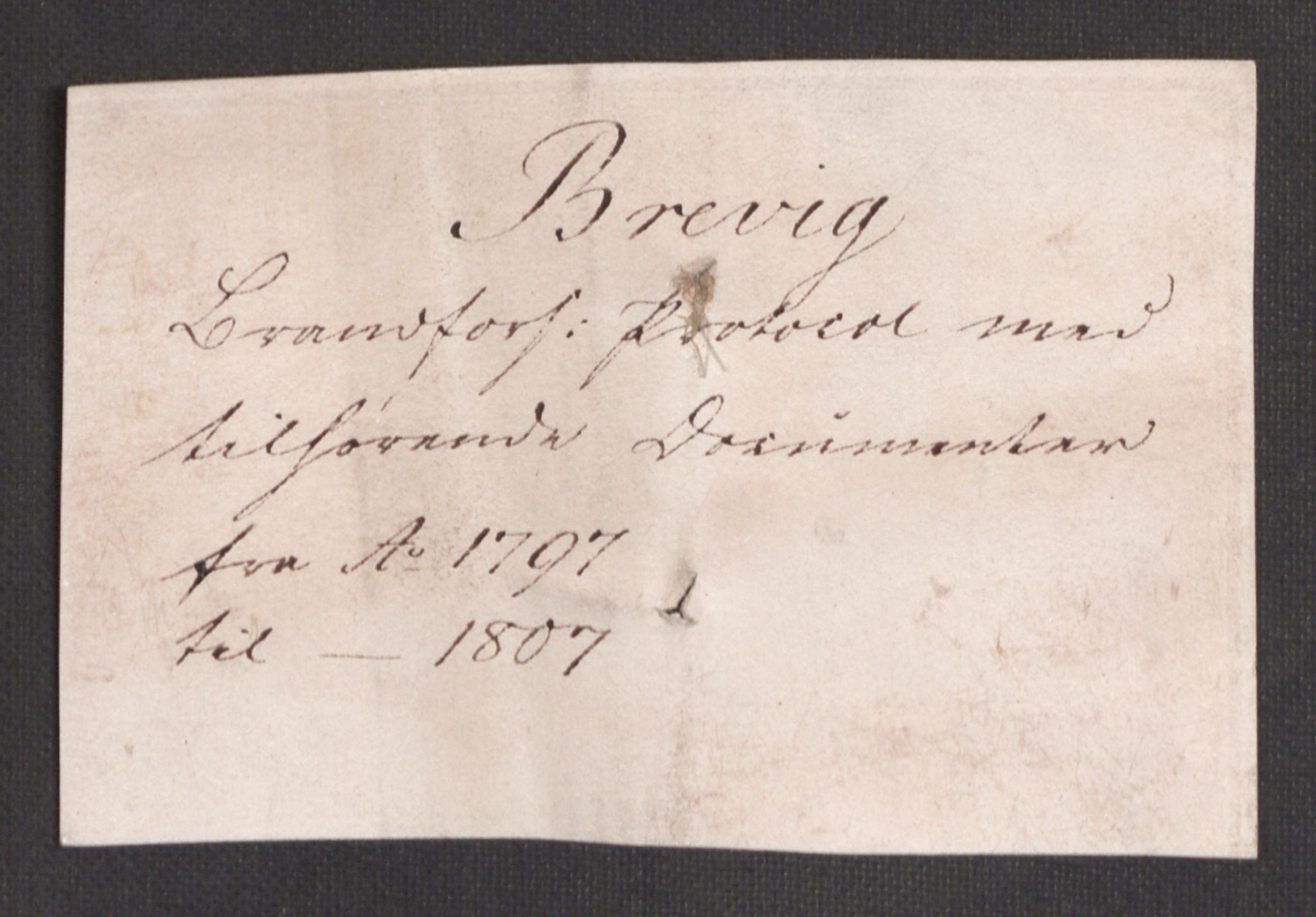 Kommersekollegiet, Brannforsikringskontoret 1767-1814, RA/EA-5458/F/Fa/L0011/0004: Brevik / Dokumenter, 1767-1807