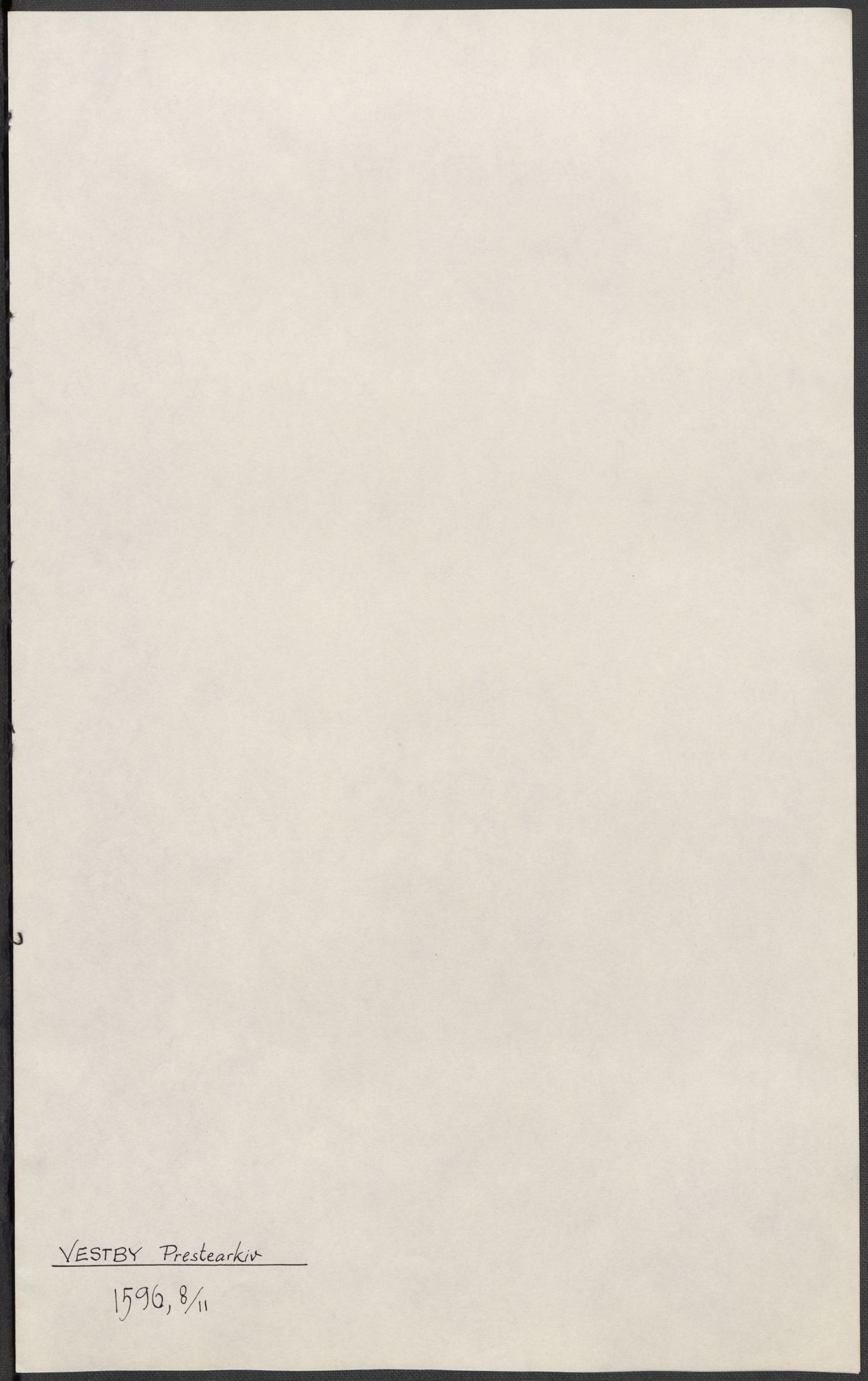 Riksarkivets diplomsamling, RA/EA-5965/F15/L0006: Prestearkiv - Akershus, 1593-1865, s. 139