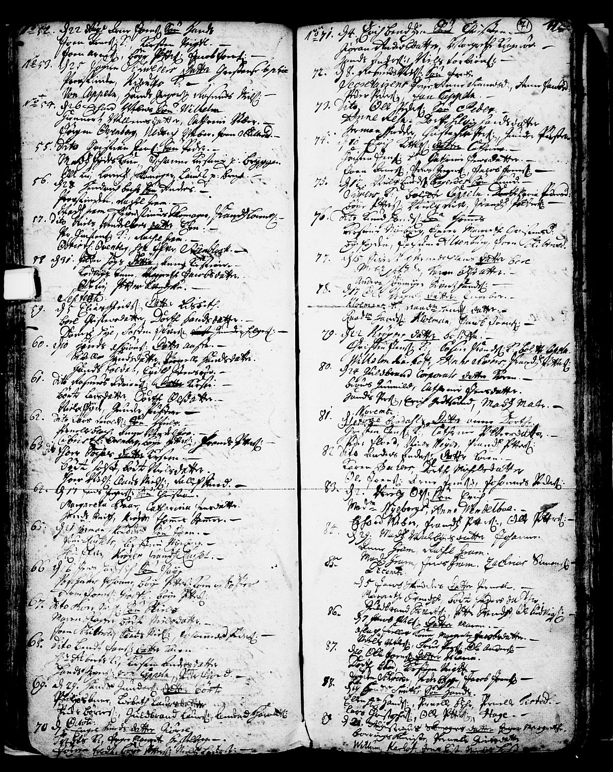 Skien kirkebøker, SAKO/A-302/F/Fa/L0002: Ministerialbok nr. 2, 1716-1757, s. 71
