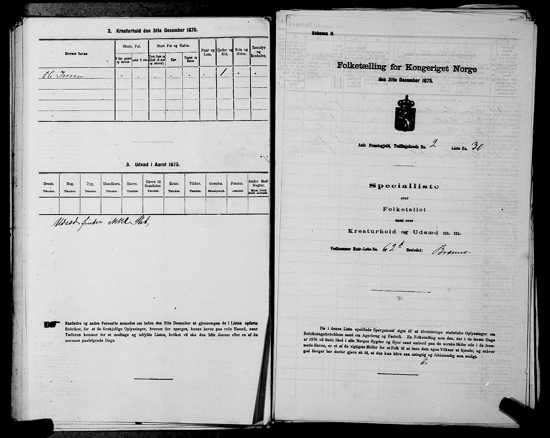 SAKO, Folketelling 1875 for 0619P Ål prestegjeld, 1875, s. 238