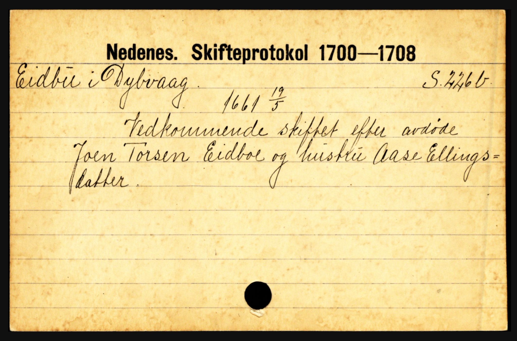 Nedenes sorenskriveri før 1824, AV/SAK-1221-0007/H, s. 5575