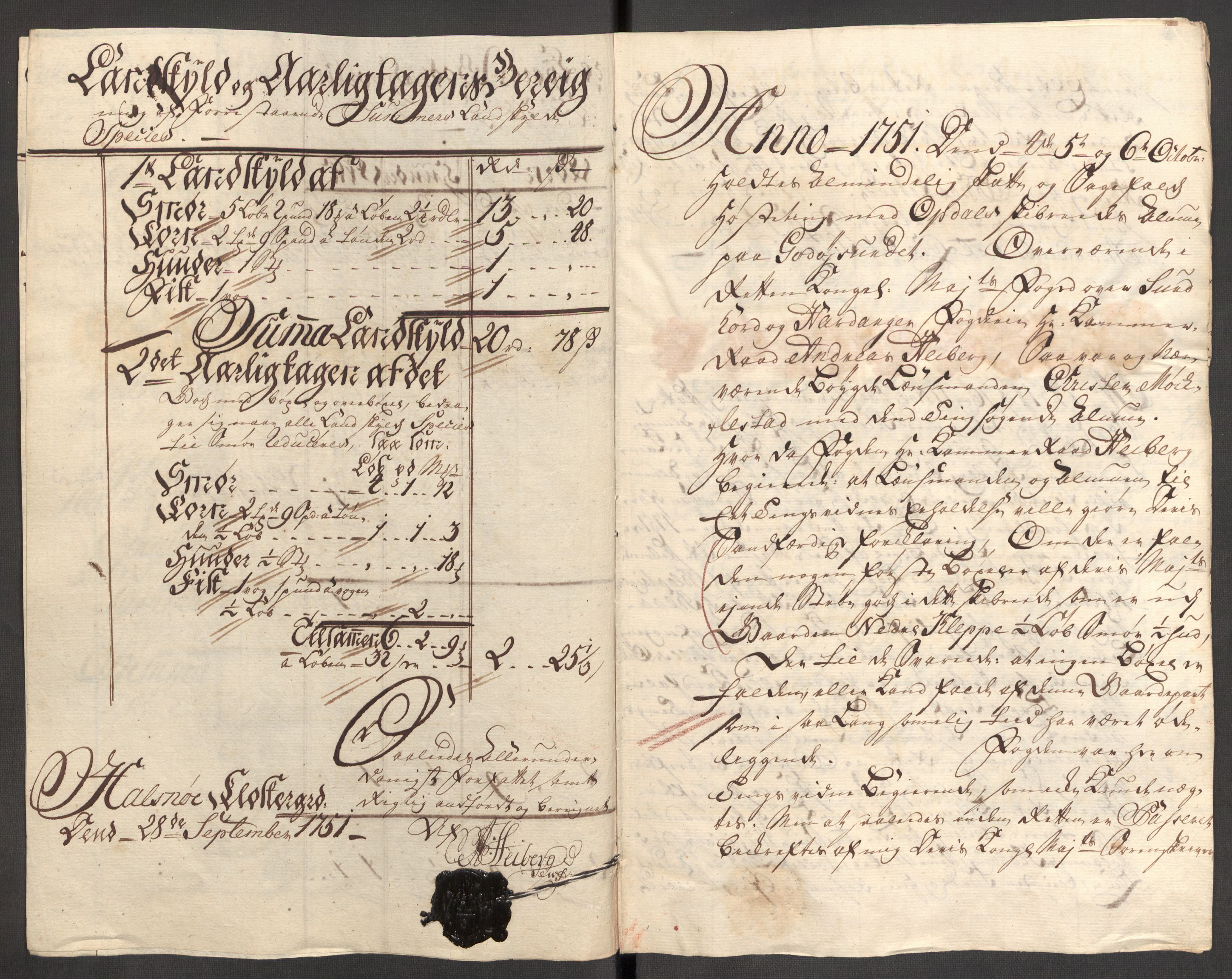 Rentekammeret inntil 1814, Reviderte regnskaper, Fogderegnskap, RA/EA-4092/R48/L3056: Fogderegnskap Sunnhordland og Hardanger, 1751, s. 173