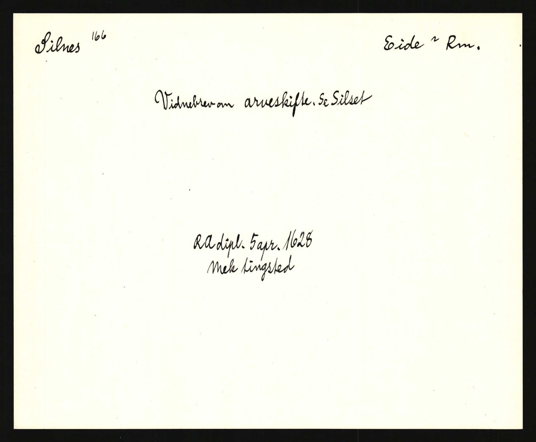 Riksarkivets diplomsamling, AV/RA-EA-5965/F35/F35e/L0031: Registreringssedler Møre og Romsdal, 1400-1700, s. 555