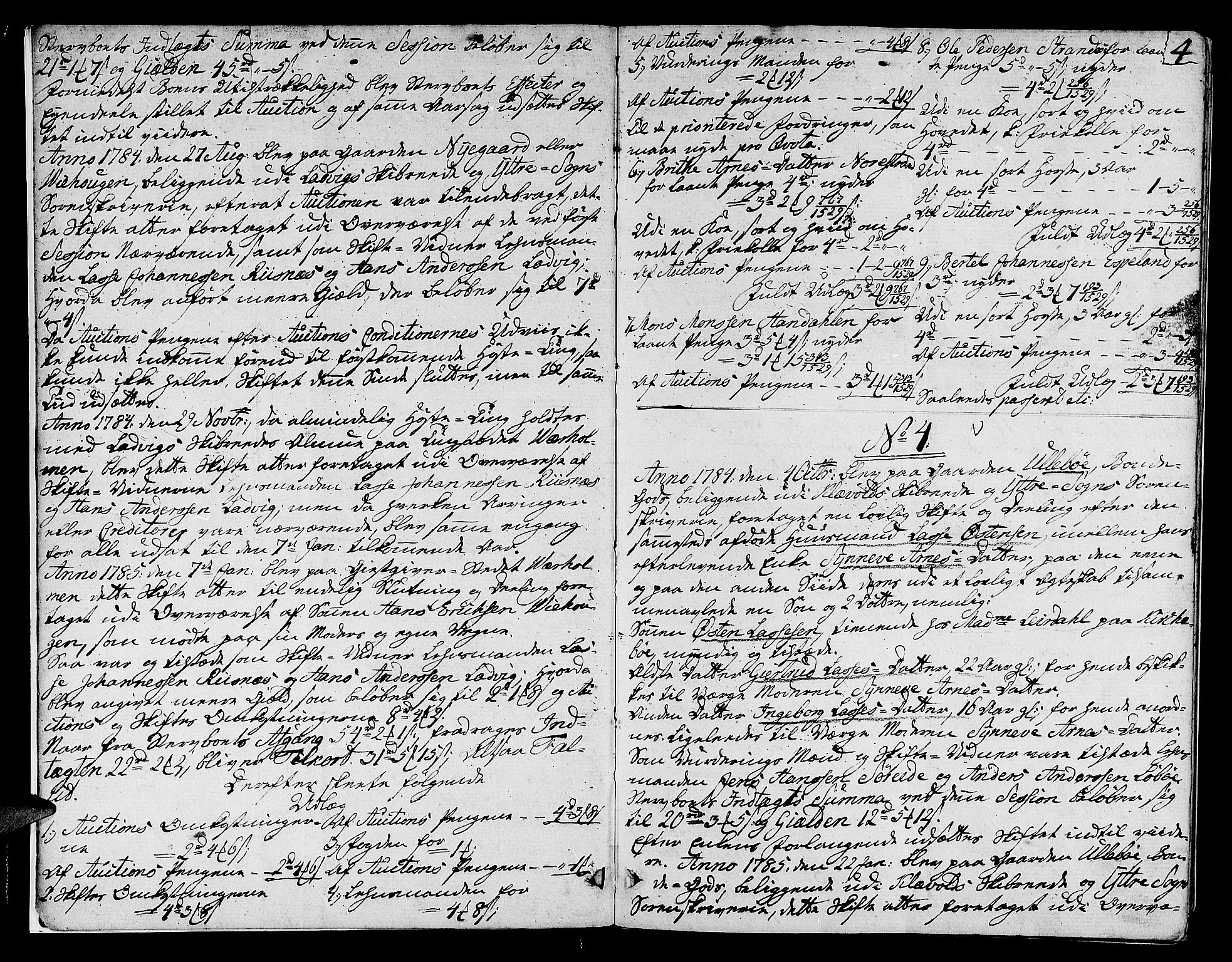 Ytre Sogn tingrett, AV/SAB-A-2601/1/H/Ha/L0010a: Skifteprotokoll, 1783-1786, s. 3b-4a