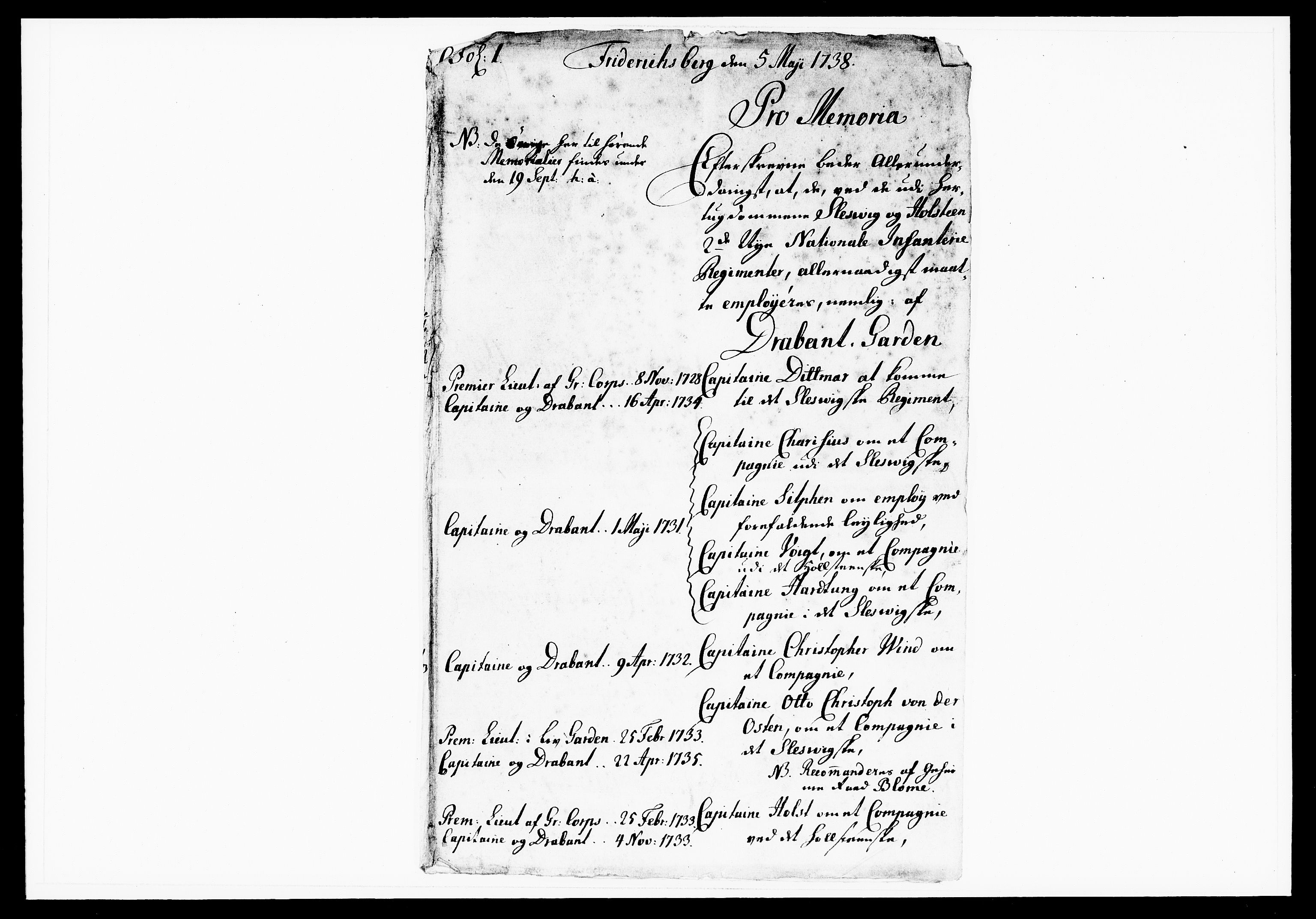 Krigskollegiet, Krigskancelliet, DRA/A-0006/-/1143-1150: Refererede sager, 1738, s. 194