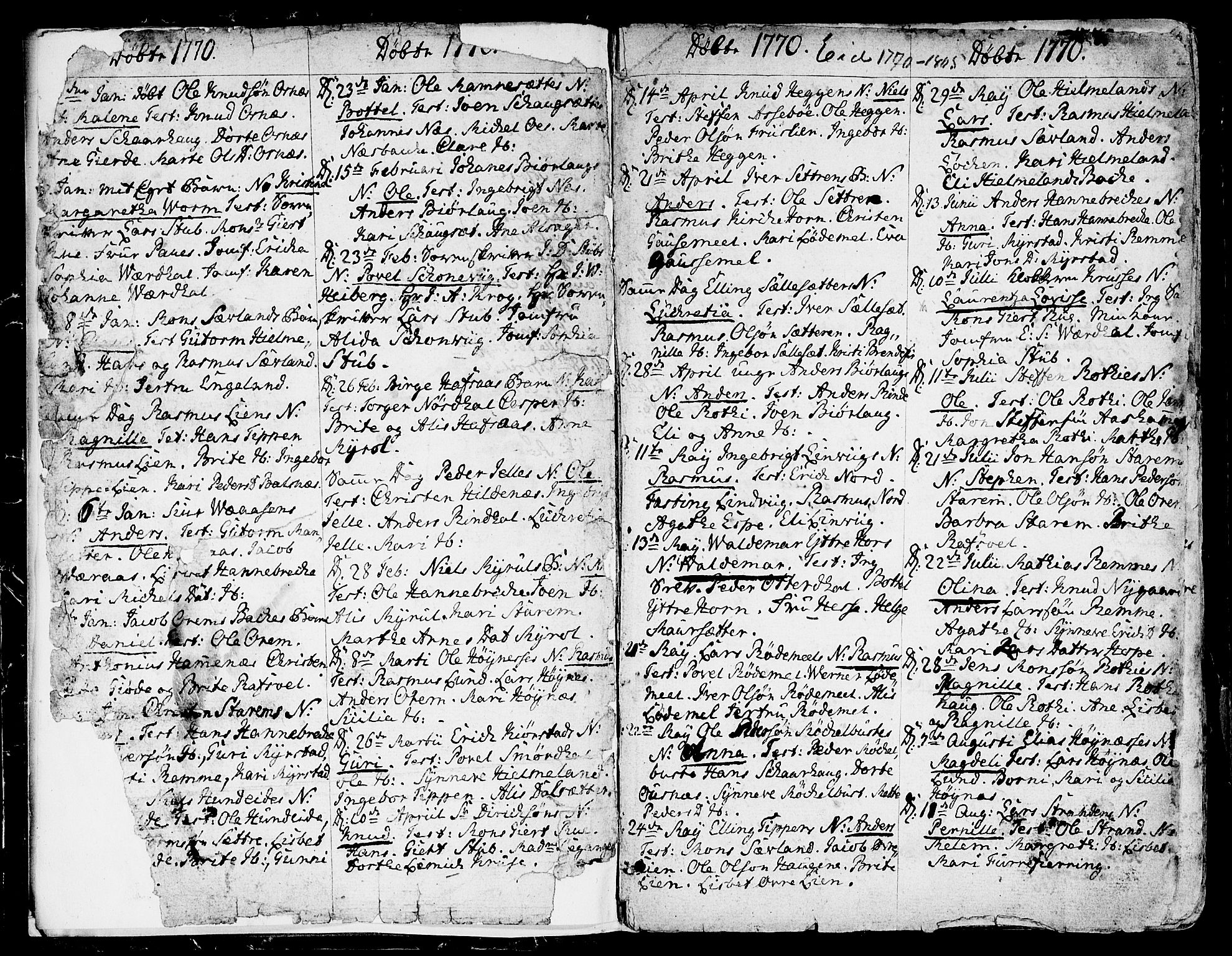 Eid sokneprestembete, AV/SAB-A-82301/H/Haa/Haaa/L0003: Ministerialbok nr. A 3, 1770-1805, s. 2