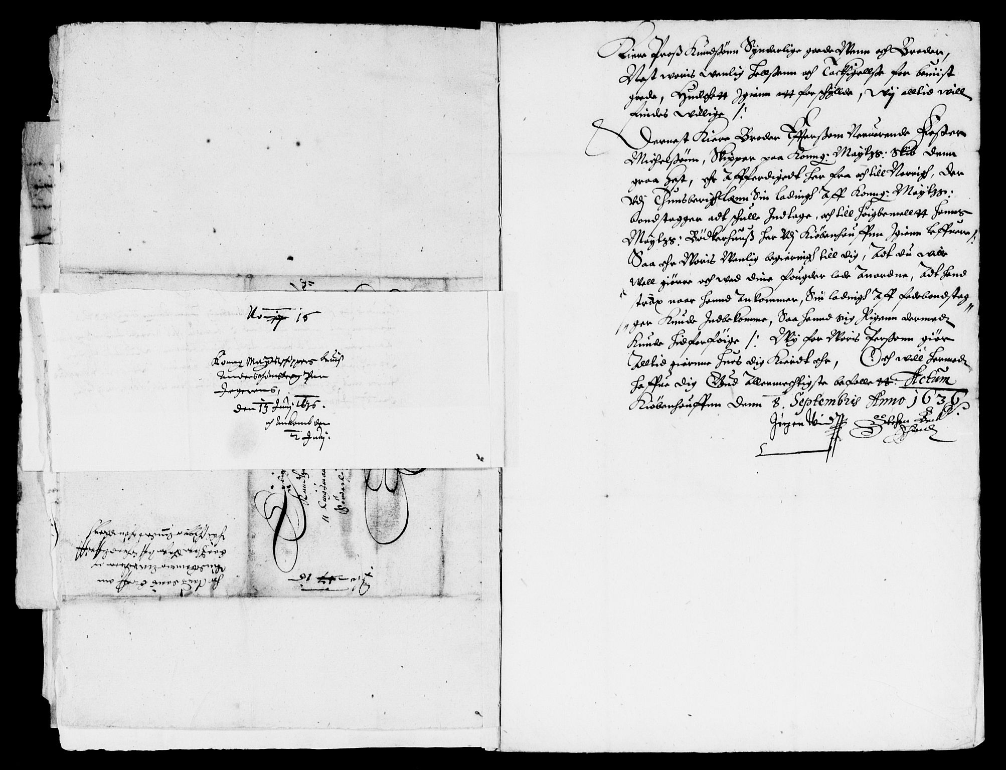 Rentekammeret inntil 1814, Reviderte regnskaper, Lensregnskaper, AV/RA-EA-5023/R/Rb/Rbo/L0016: Tønsberg len, 1635-1637